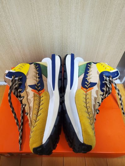 Jean-Paul Gaultier × sacai × Nike VaporWaffle "Sesame/Multi Color"