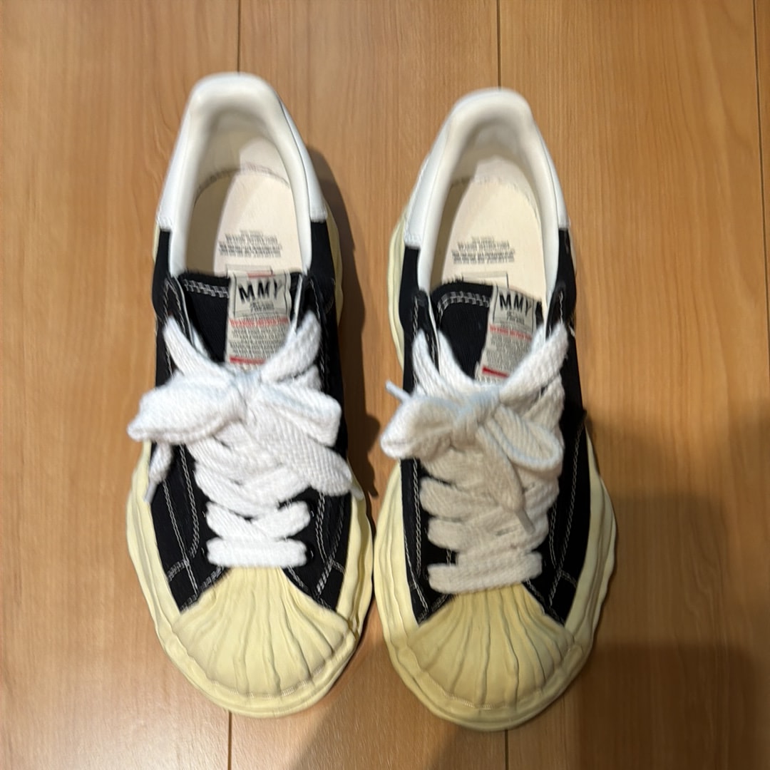 Maison MIHARA YASUHIRO BLAKEY VL OG Sole Canvas Low-top Sneaker "Black"