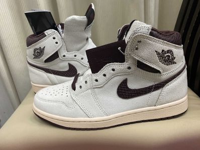 A Ma Maniere × Nike Air Jordan 1 Retro High OG "Sail and Burgundy"
