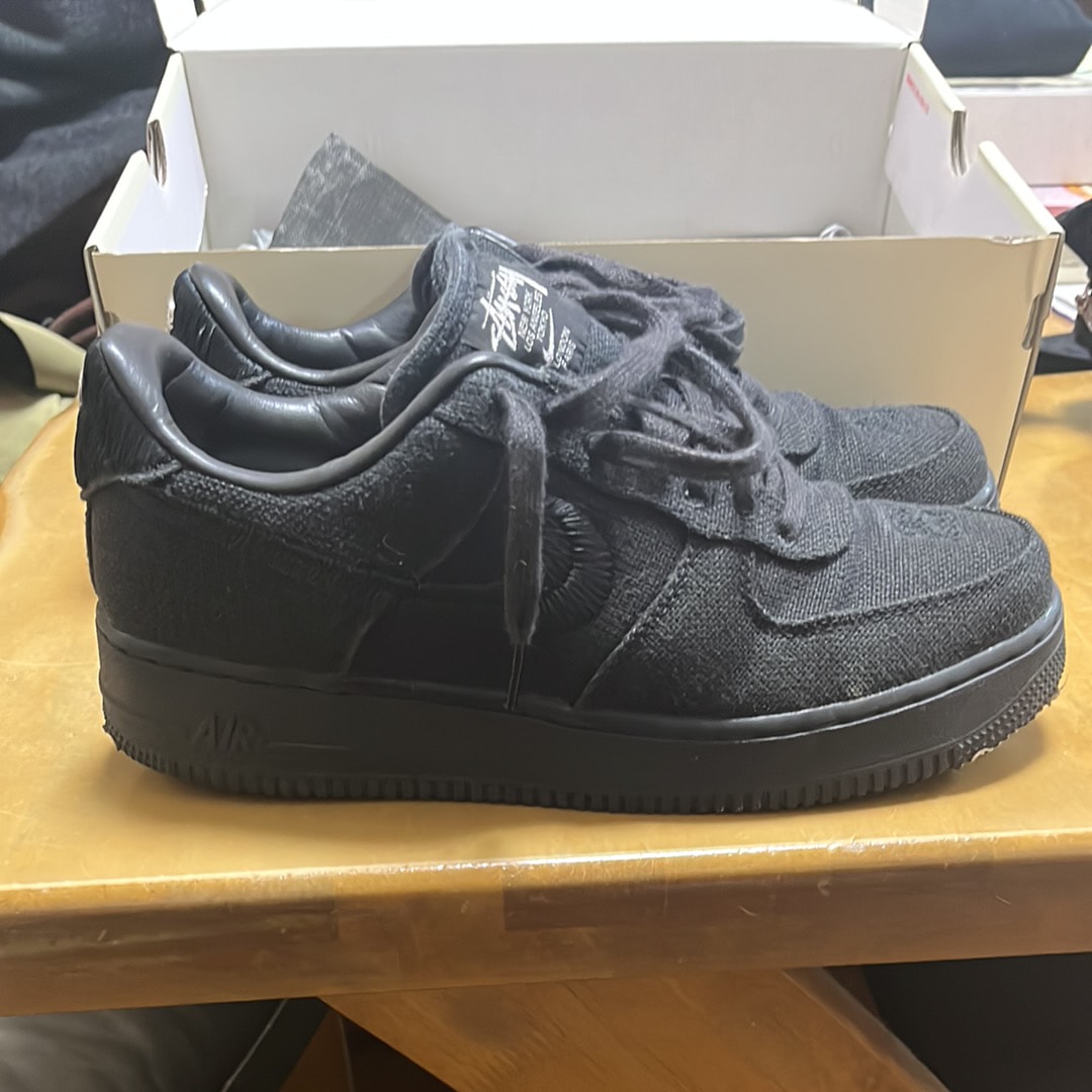 Stussy × Nike Air Force 1 Low "Triple Black"