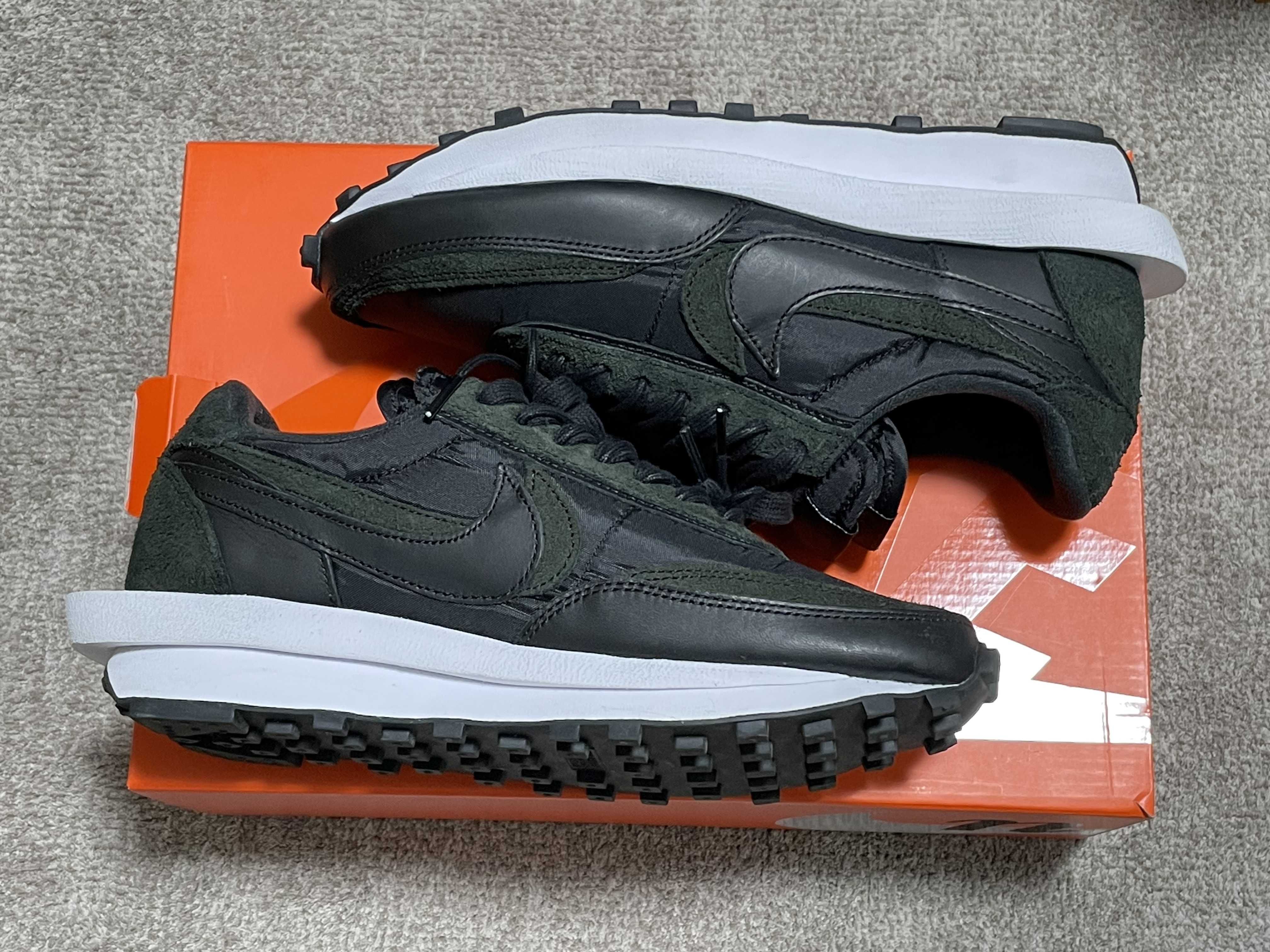 sacai × Nike LDV Waffle "Triple Black"