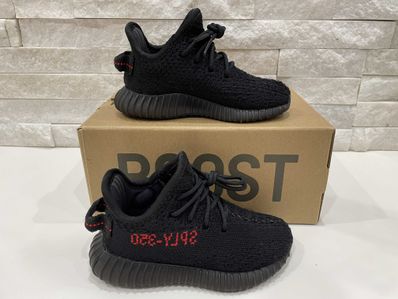 adidas Originals INFANT YEEZY Boost 350 V2 "Core Black/Solar Red"(2020)