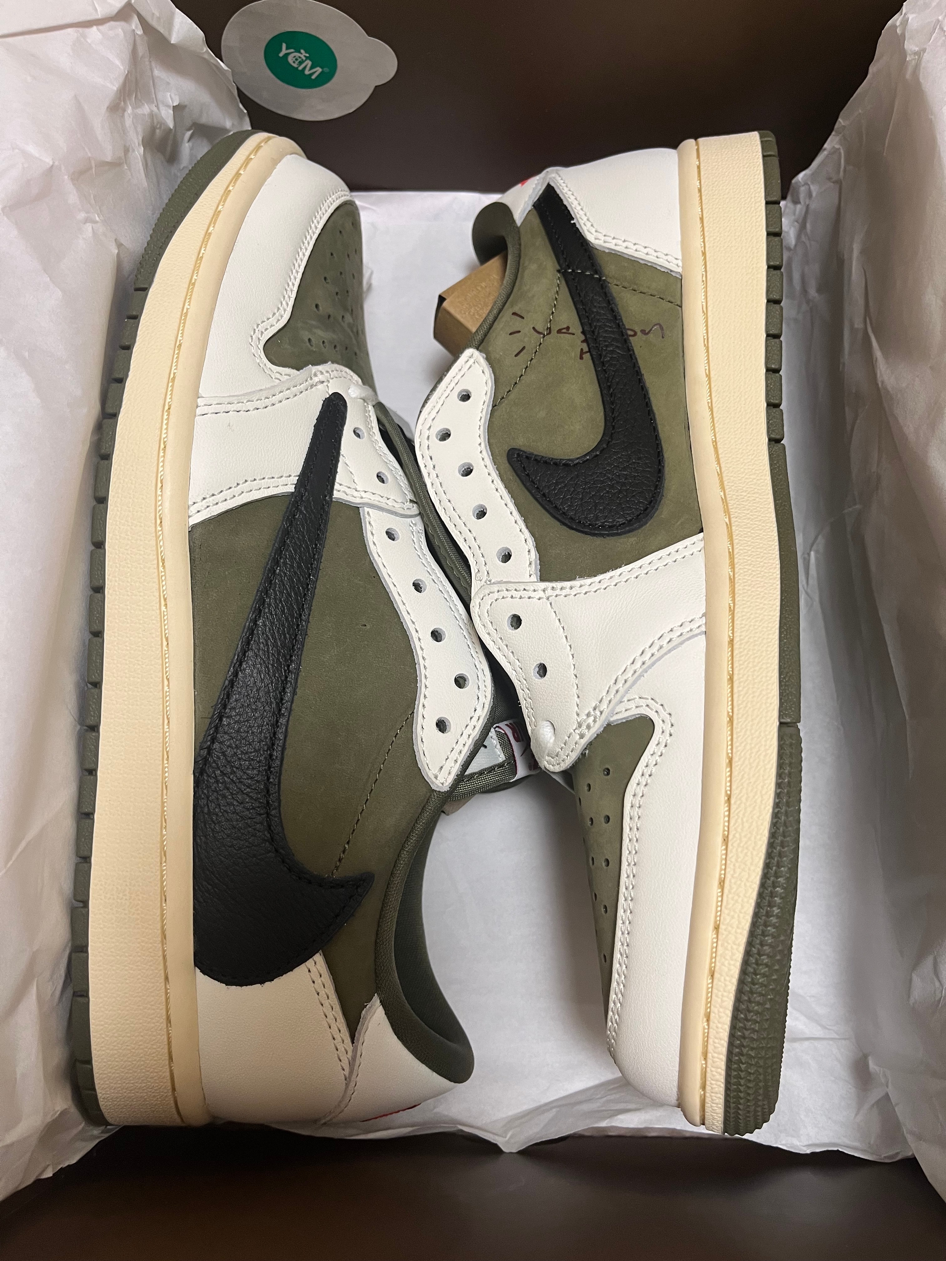 Travis Scott × Nike Air Jordan 1 Low OG SP "Reverse Olive"