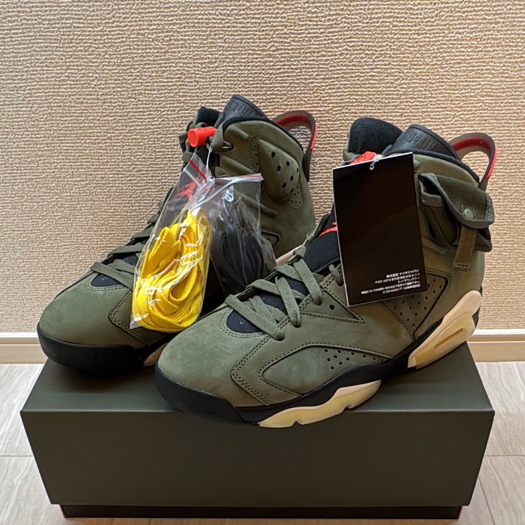 Nike Air Jordan 6 オリーブ/ブラック/レッド 楽天市場】【 AIR JORDAN TRAVIS SCOTT X JORDAN 6 RETRO GS