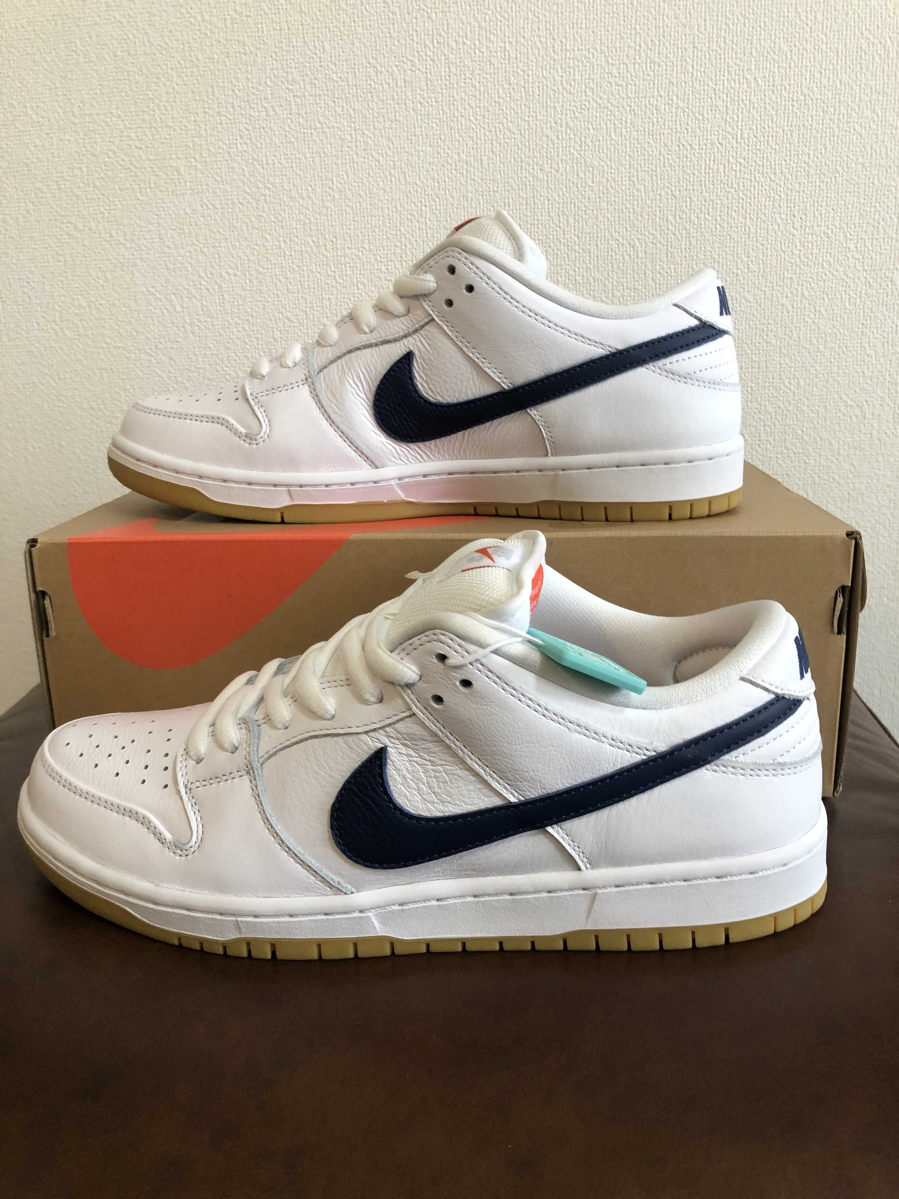 Nike SB Dunk Low "Orange Label White Navy"