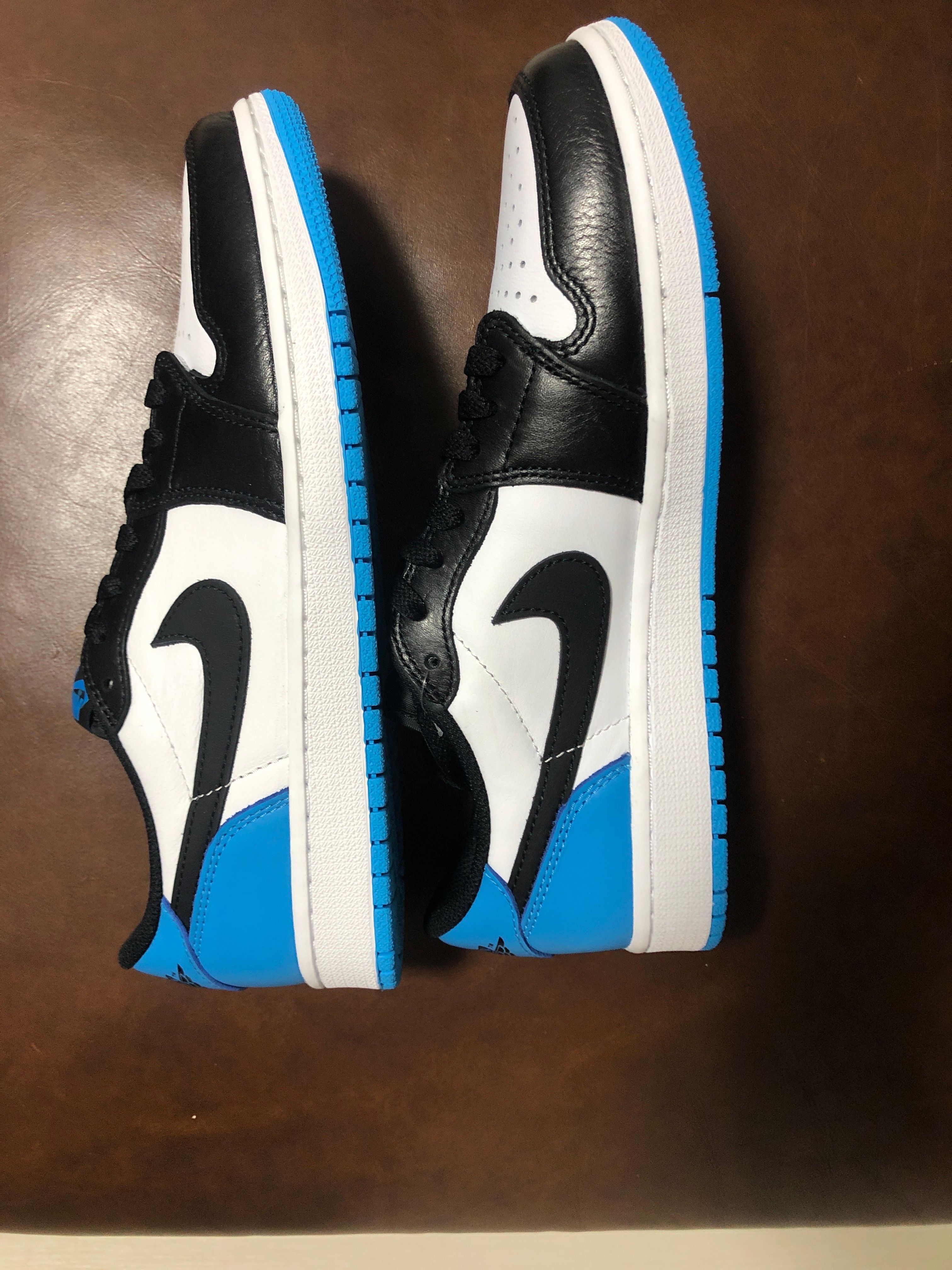 Nike Air Jordan 1 Low OG "Black and Dark Powder Blue/UNC"