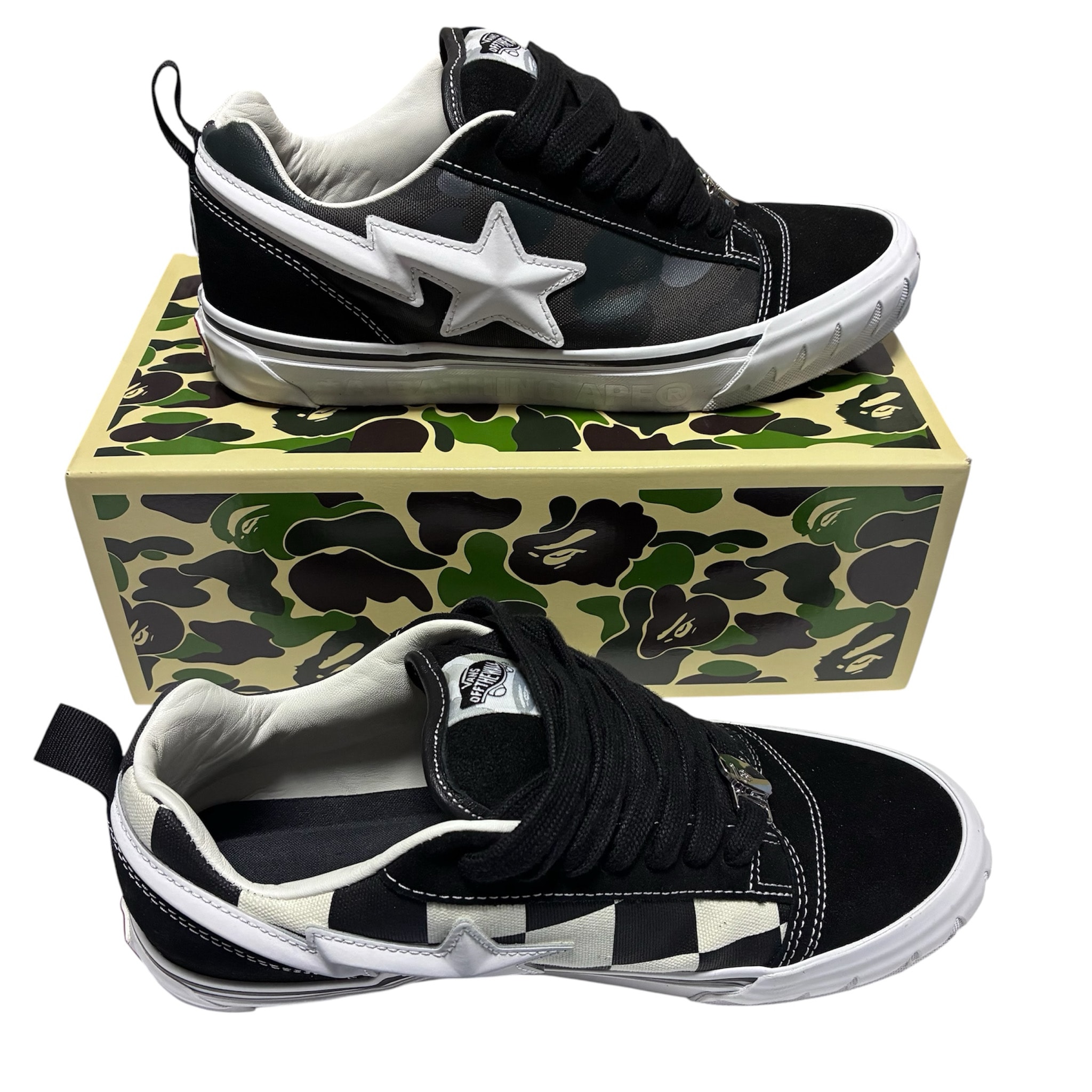 A BATHING APE × Vans Premium Knu Skool "Camo Black"
