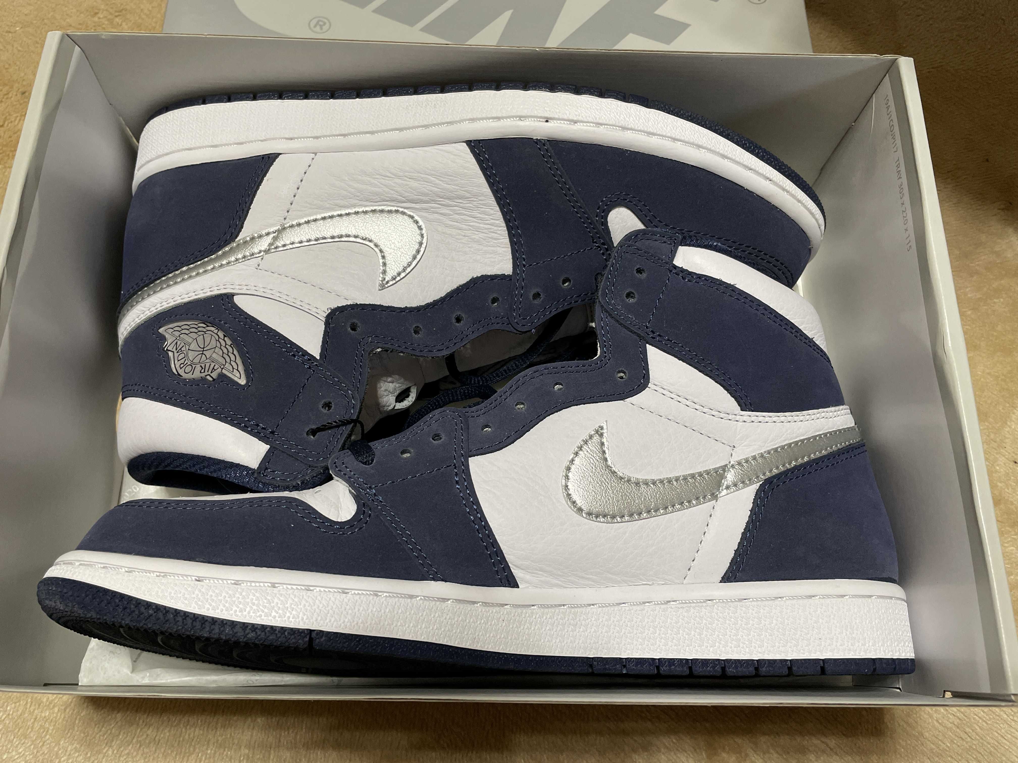 Nike Air Jordan 1 High OG CO.JP "White/Midnight Navy" (2020)(ブリーフケースなし)
