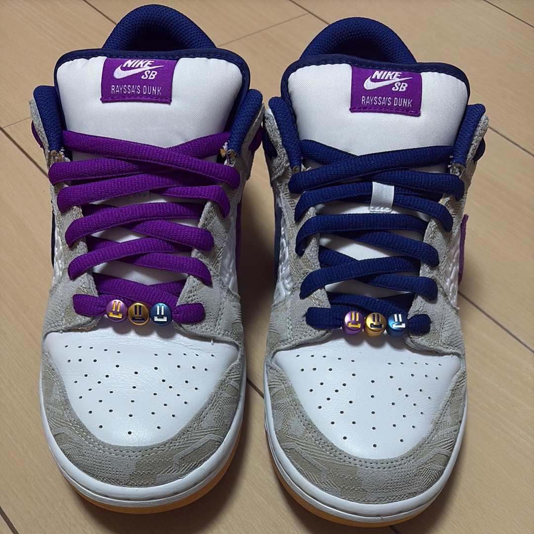 Rayssa Leal × Nike SB Dunk Low PRM "Pure Platinum and Vivid Purple"