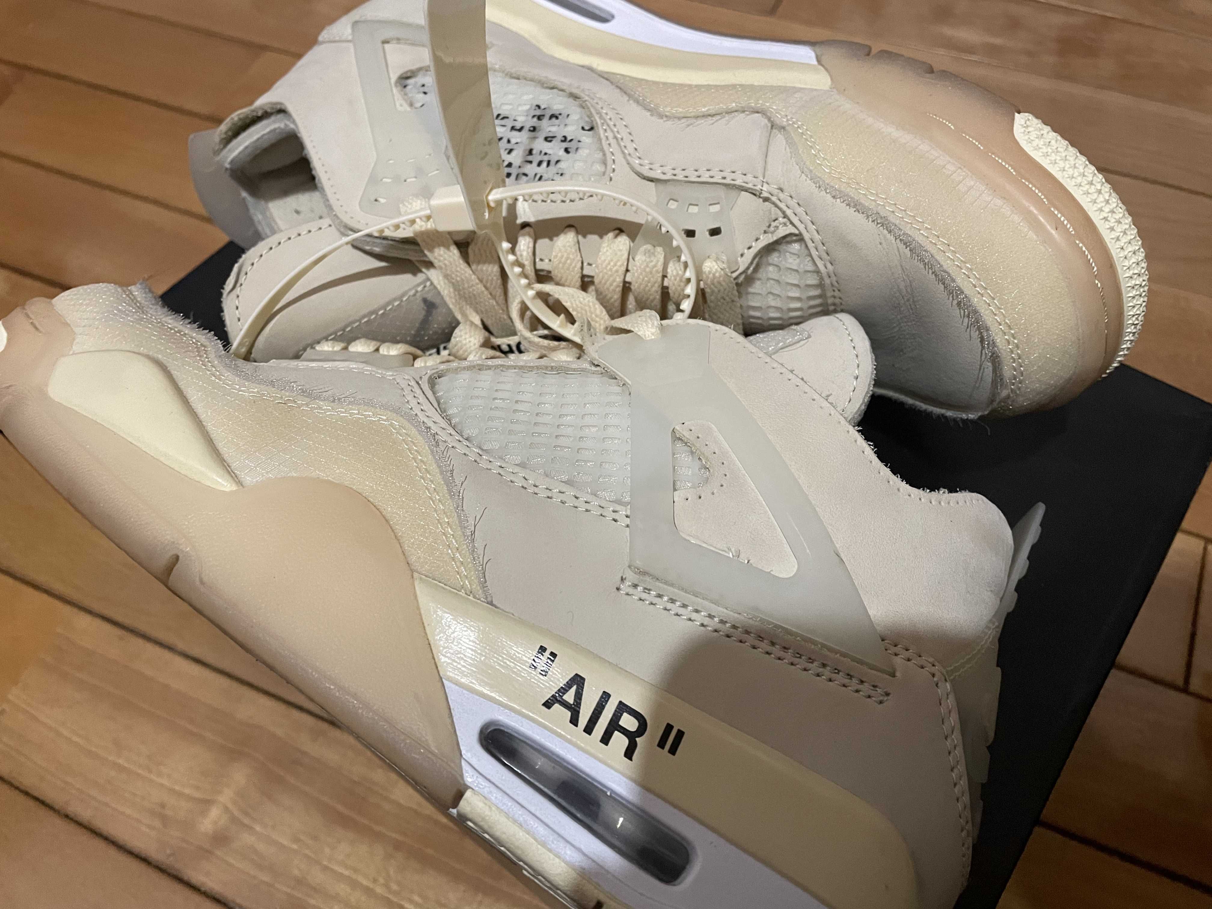 Off-White × Nike Women's Air Jordan 4 SP "Sail"