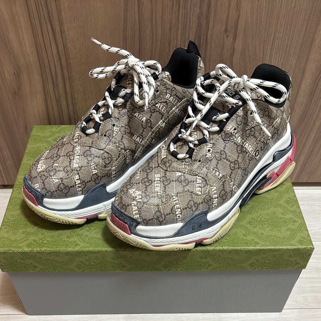 GUCCI × Balenciaga The Hacker Project Triple S "Beige"