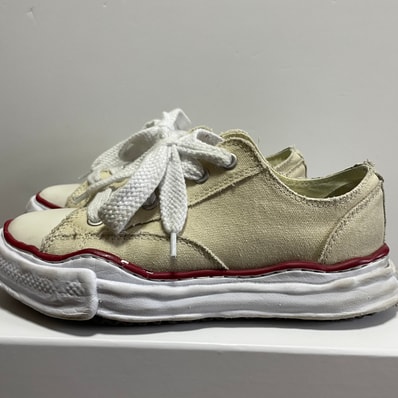Maison MIHARA YASUHIRO PETERSON OG Sole Canvas Low-top Sneaker "Natural" (A04FW729)