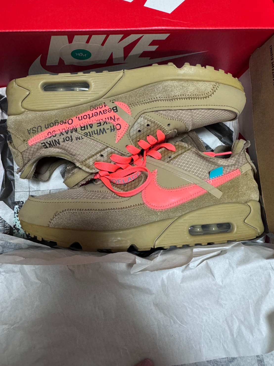 Off-White × Nike Air Max 90 "Desert Ore"