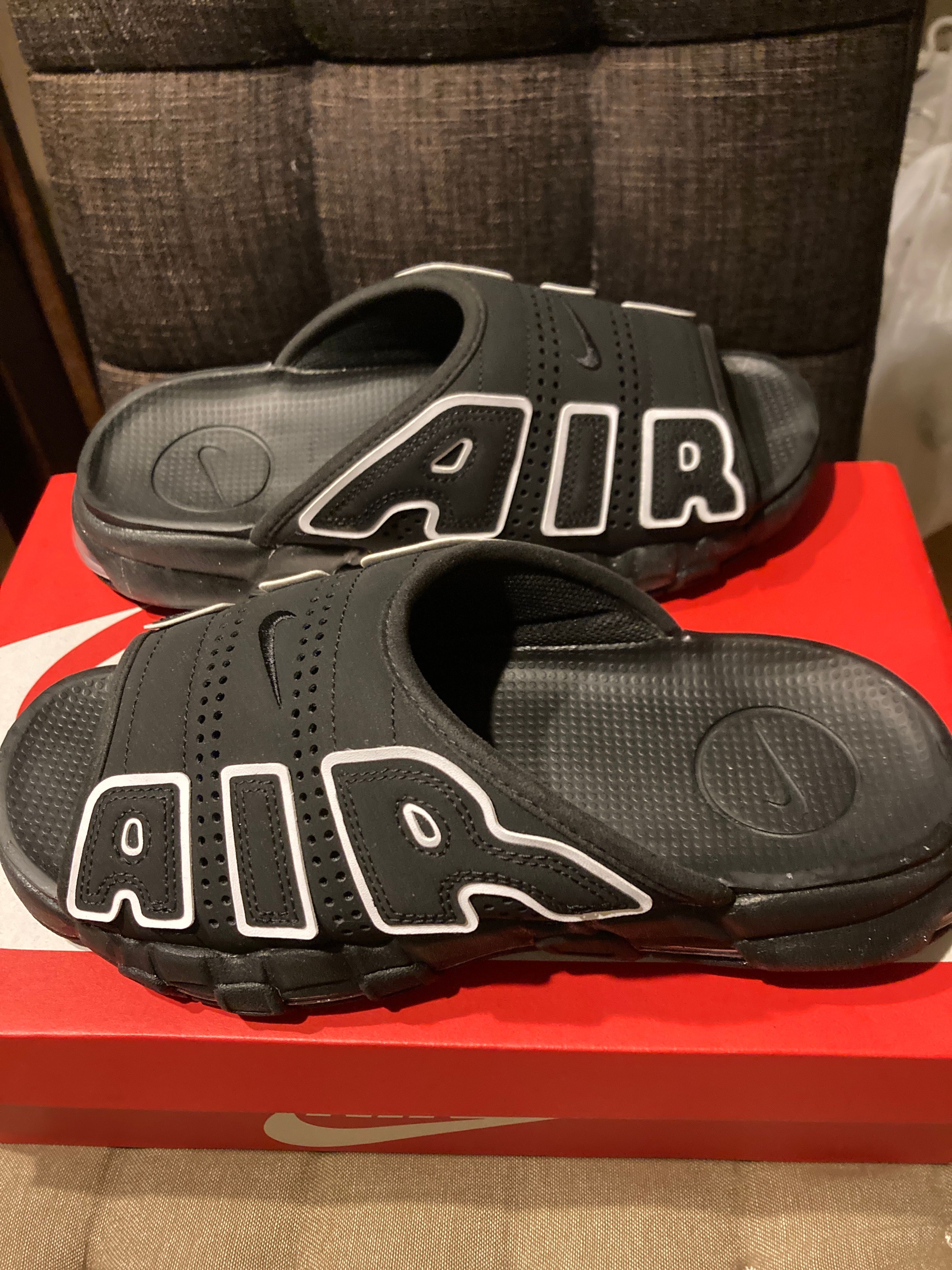 Nike Air More Uptempo Slide "Black" (DV2132-001/DV2137-001)