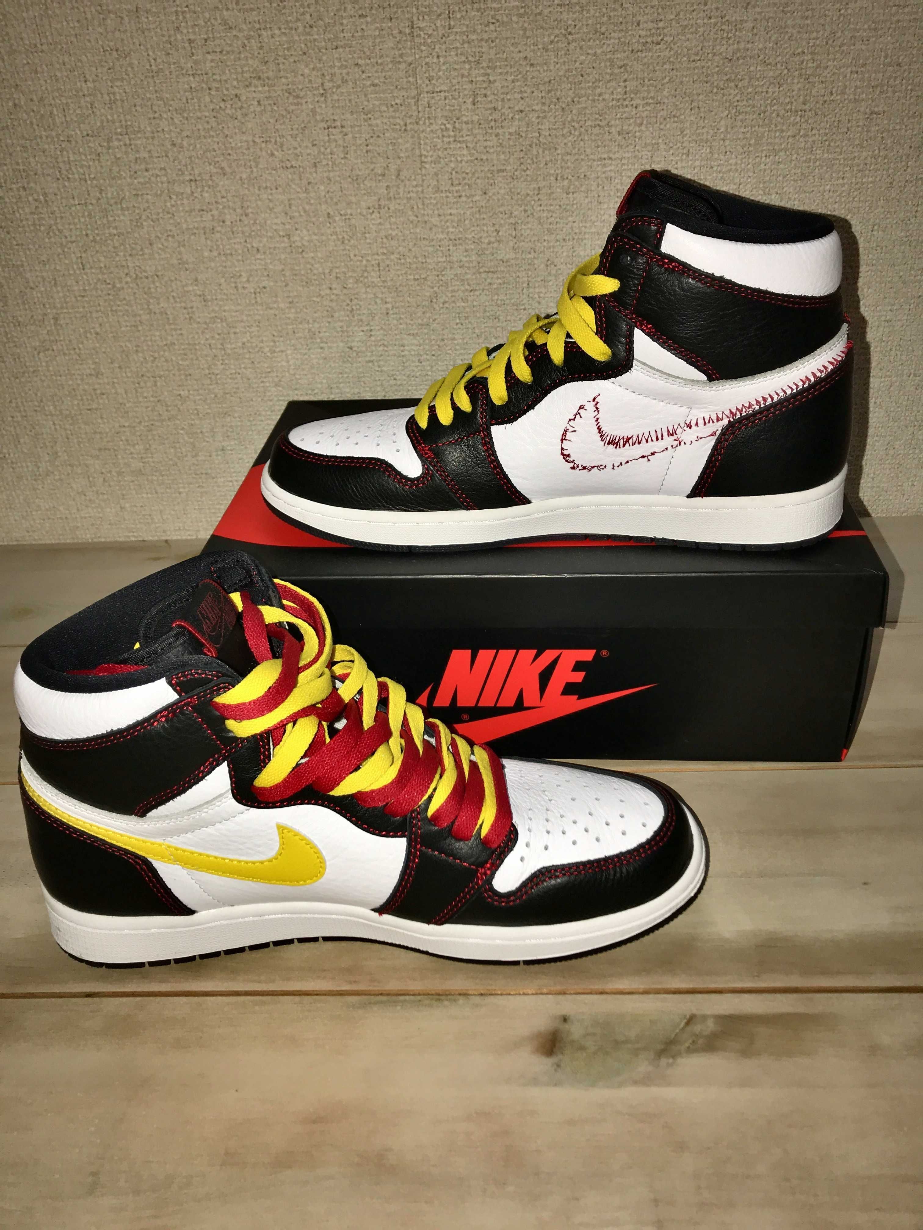 Nike Air Jordan 1 High OG Defiant "Black/Yellow/Gym Red"    