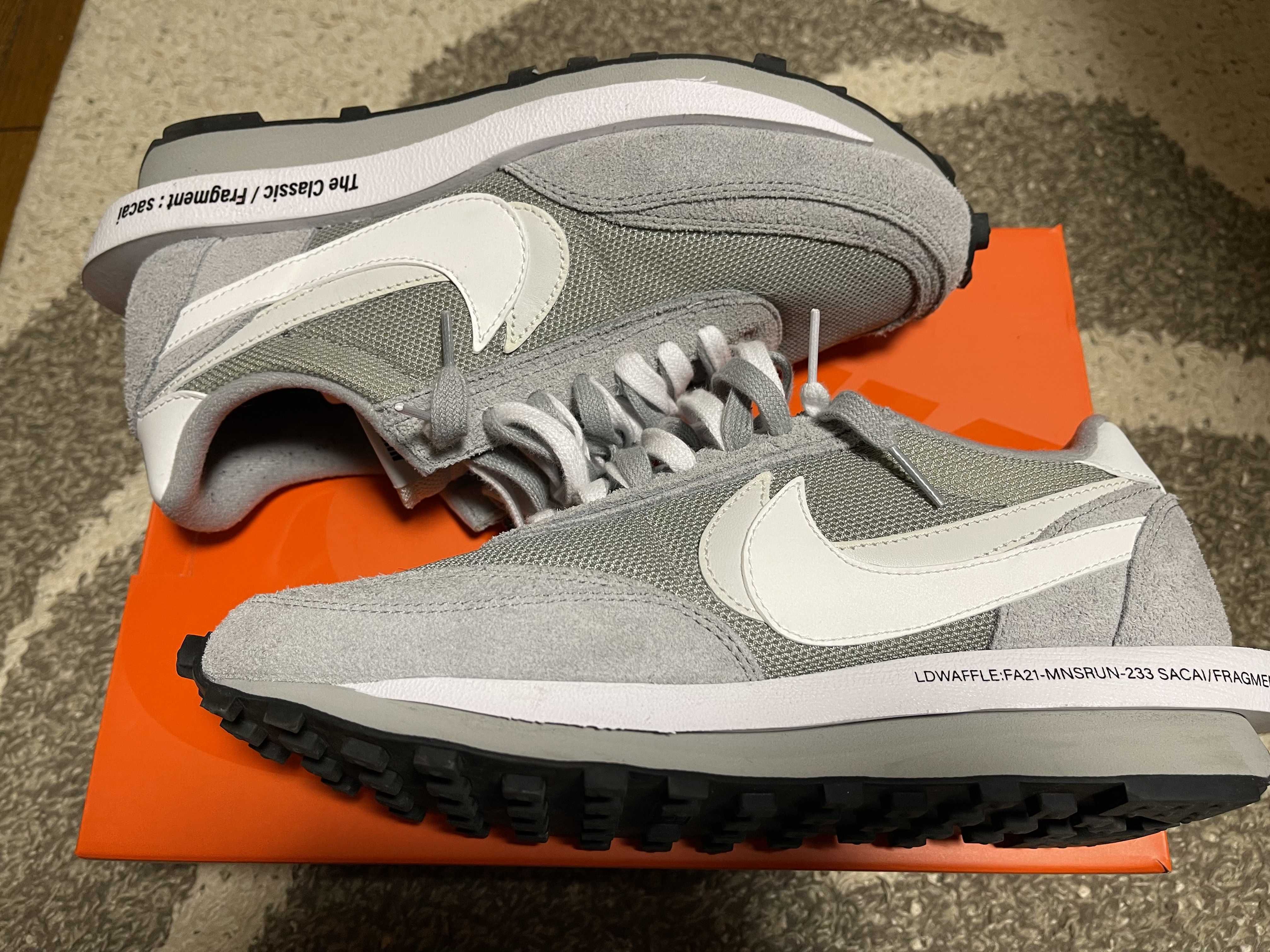 Fragment × sacai × Nike LD Waffle "Light Smoke Grey"