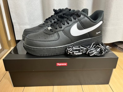Supreme × Nike Air Force 1 Low "Black/White"