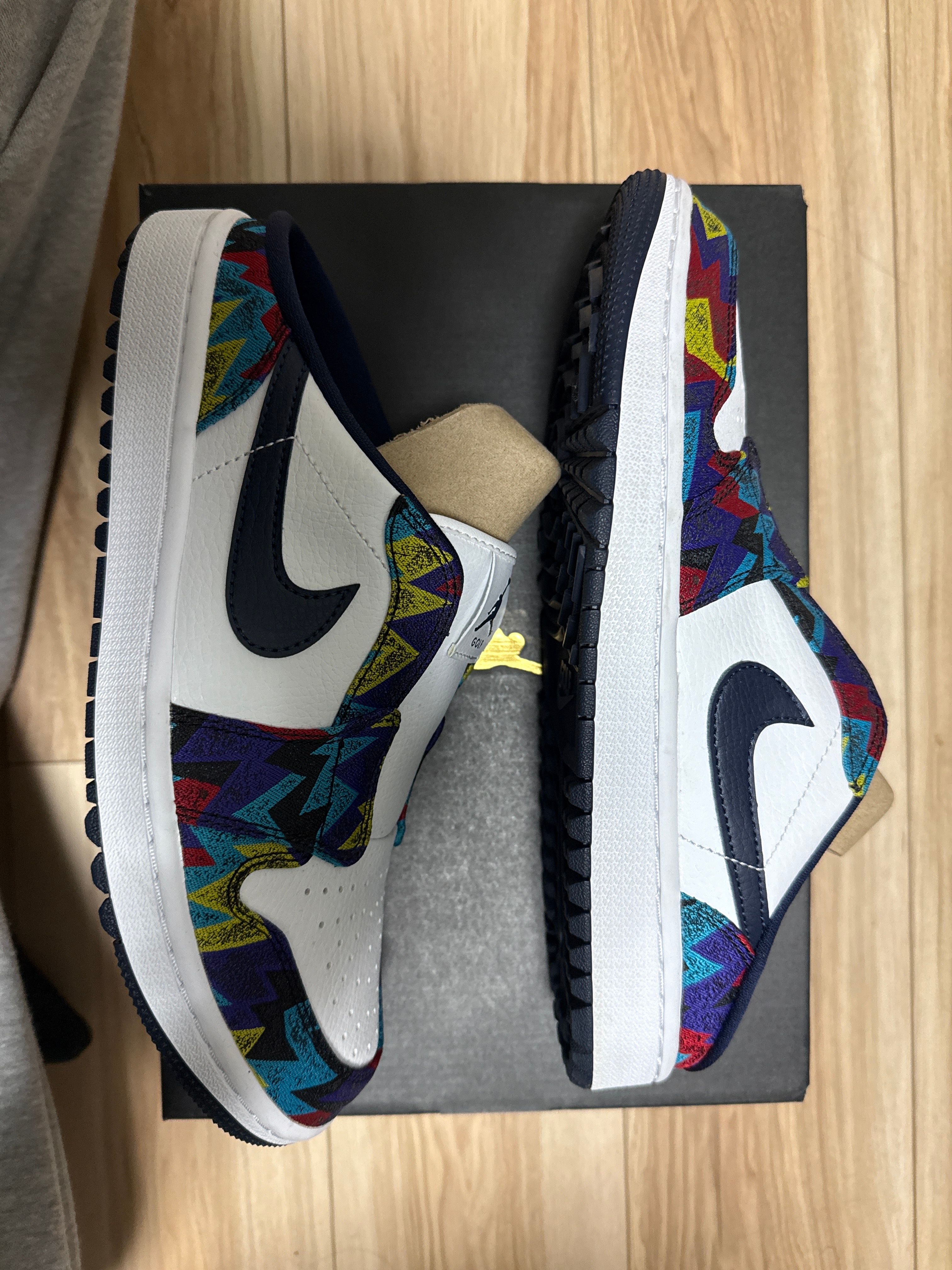 Nike Air Jordan 1 Mule Golf "White/Speed Yellow/University Red/Obsidian"