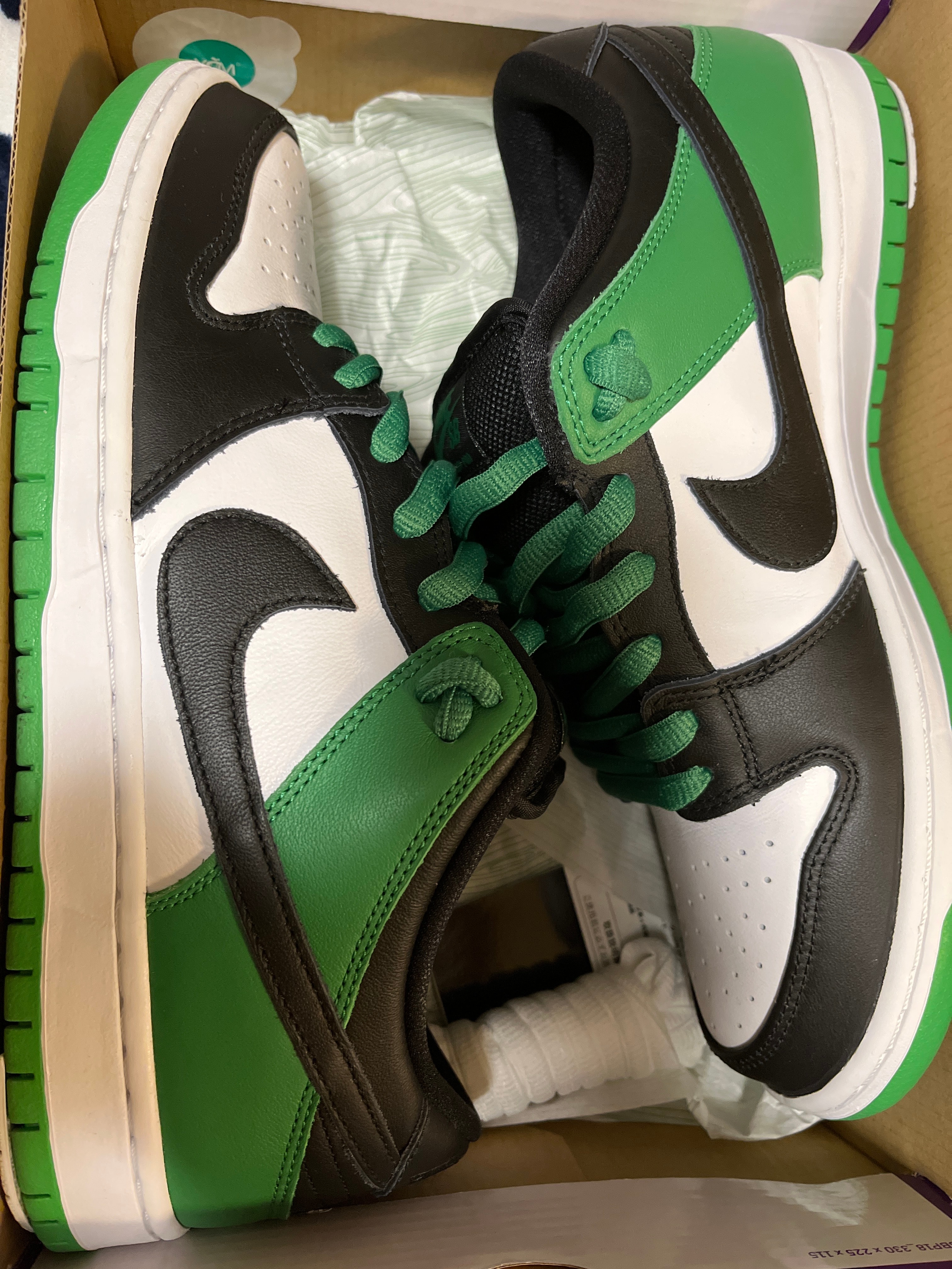 Nike SB Dunk Low Pro "Black and Classic Green"