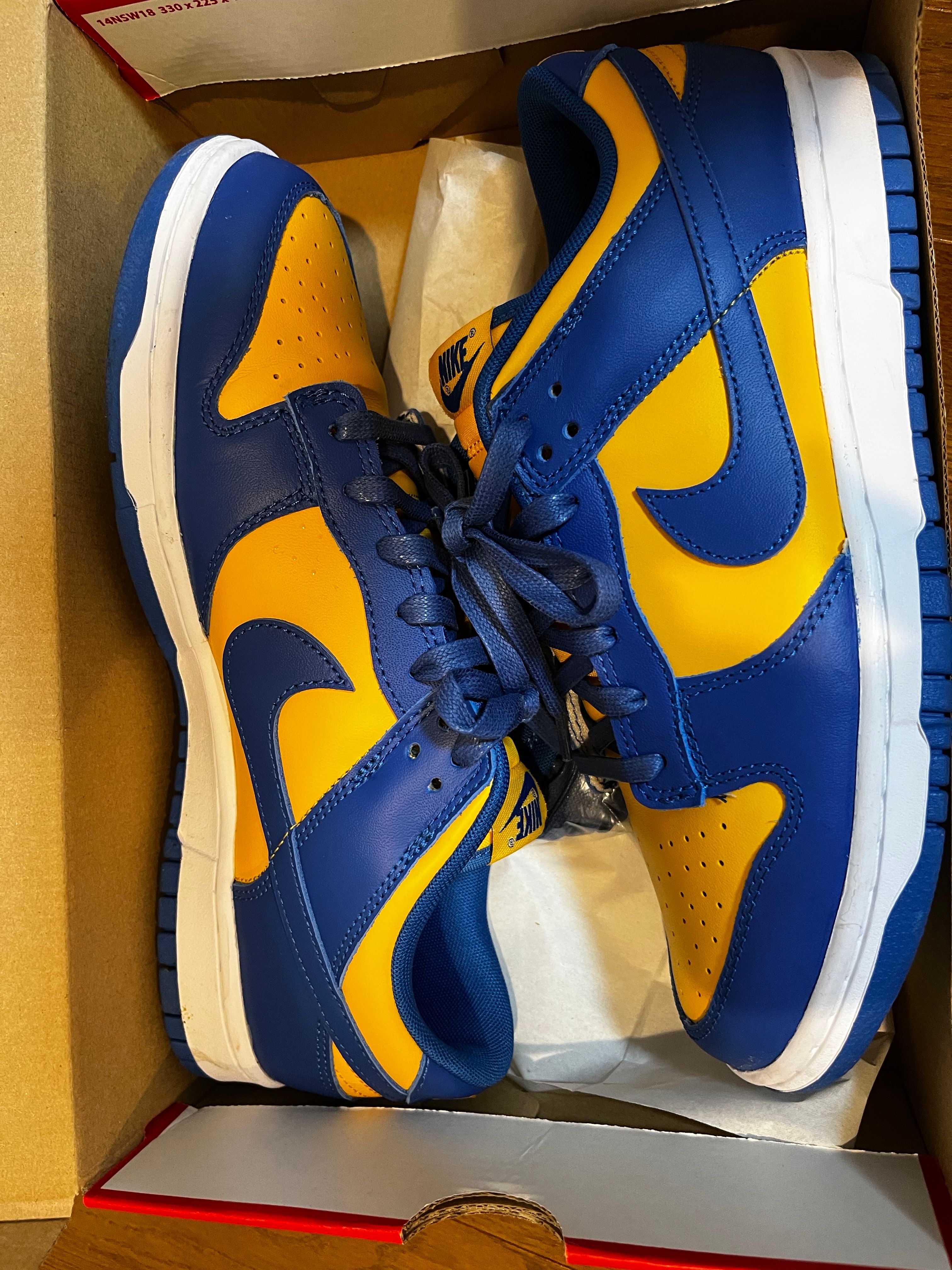 Nike Dunk Low "Blue Jay and University Gold"
