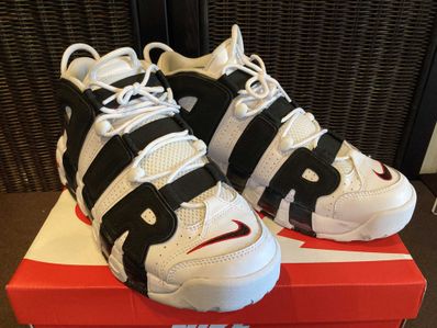 NIKE AIR MORE UPTEMPO "WHITE/BLACK/UNIVERSITY RED"(2020)