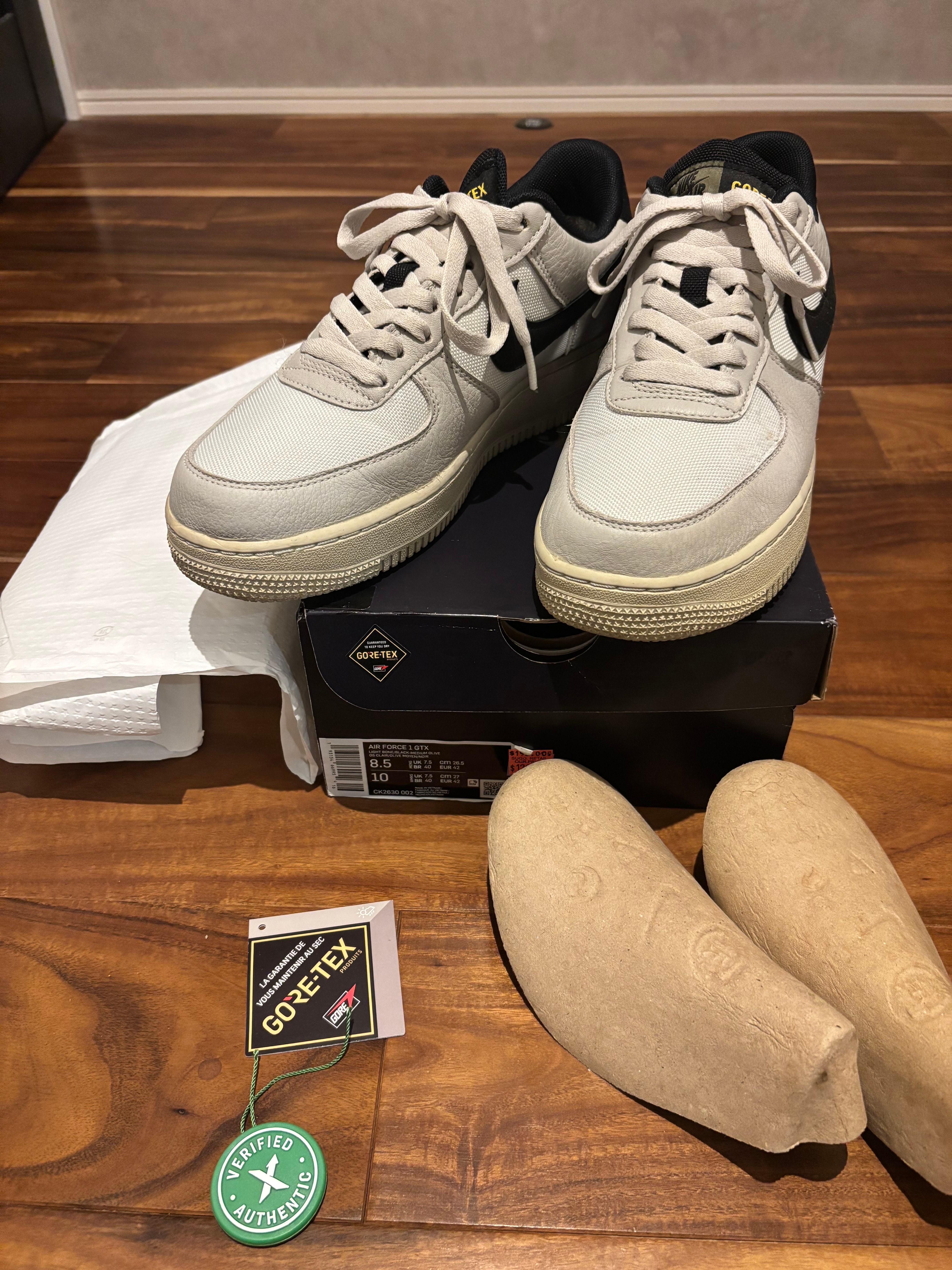 ナイキ エアフォース 1 ロー ゴアテックス "ライト ボーン"