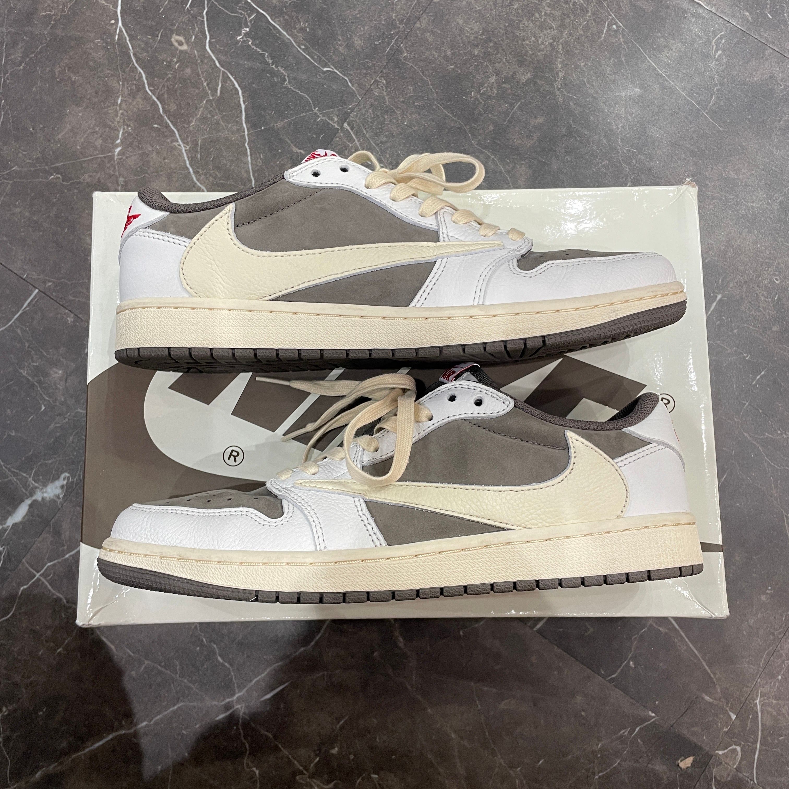 Travis Scott × Nike Air Jordan 1 Low OG SP "Reverse Mocha/Sail and Ridgerock"