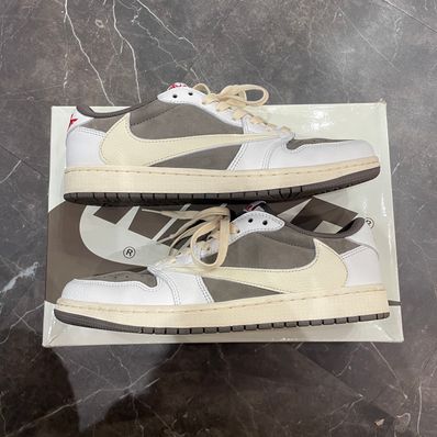 Travis Scott × Nike Air Jordan 1 Low OG SP "Reverse Mocha/Sail and Ridgerock"