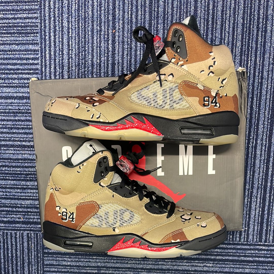 Supreme × Nike Air Jordan 5 Retro "Desert Camo"
