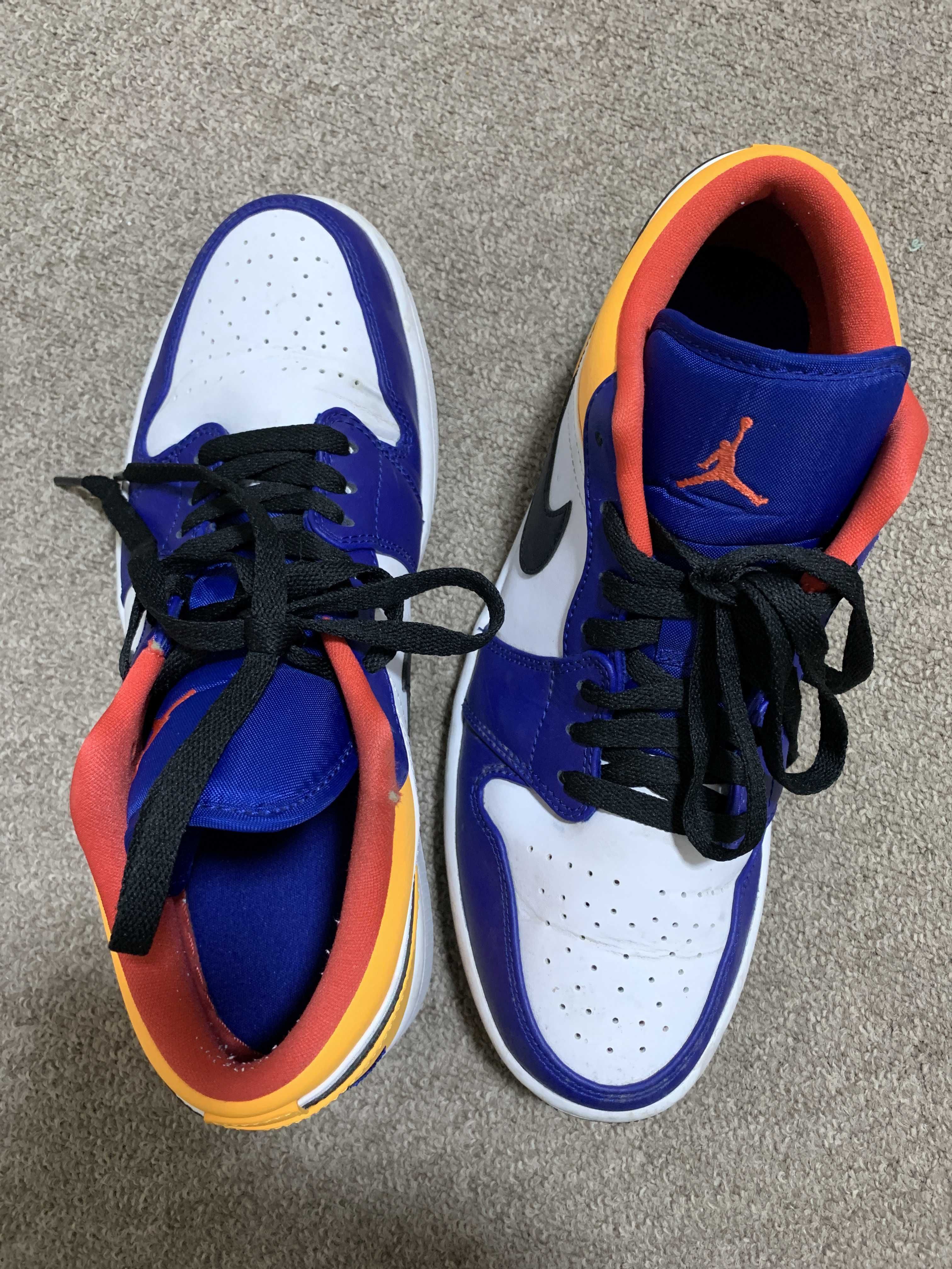NIKE AIR JORDAN 1 LOW "WHITE/NAVY/YELLOW"