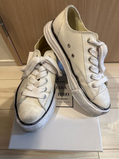 Maison MIHARA YASUHIRO PETERSON OG Sole Canvas Low-top Sneaker "White" (A01FW702)