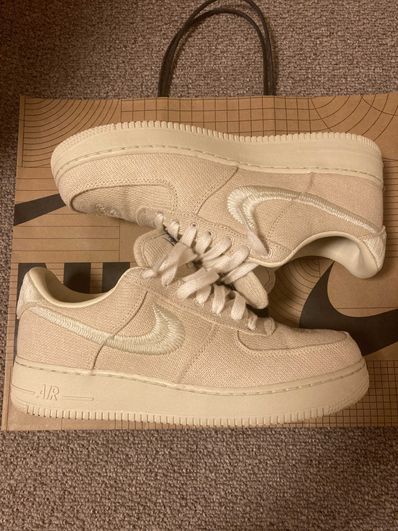 Stussy × Nike Air Force 1 Low "Fossil Stone"