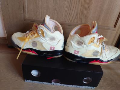 Off-White × Nike Air Jordan 5 "Sail"