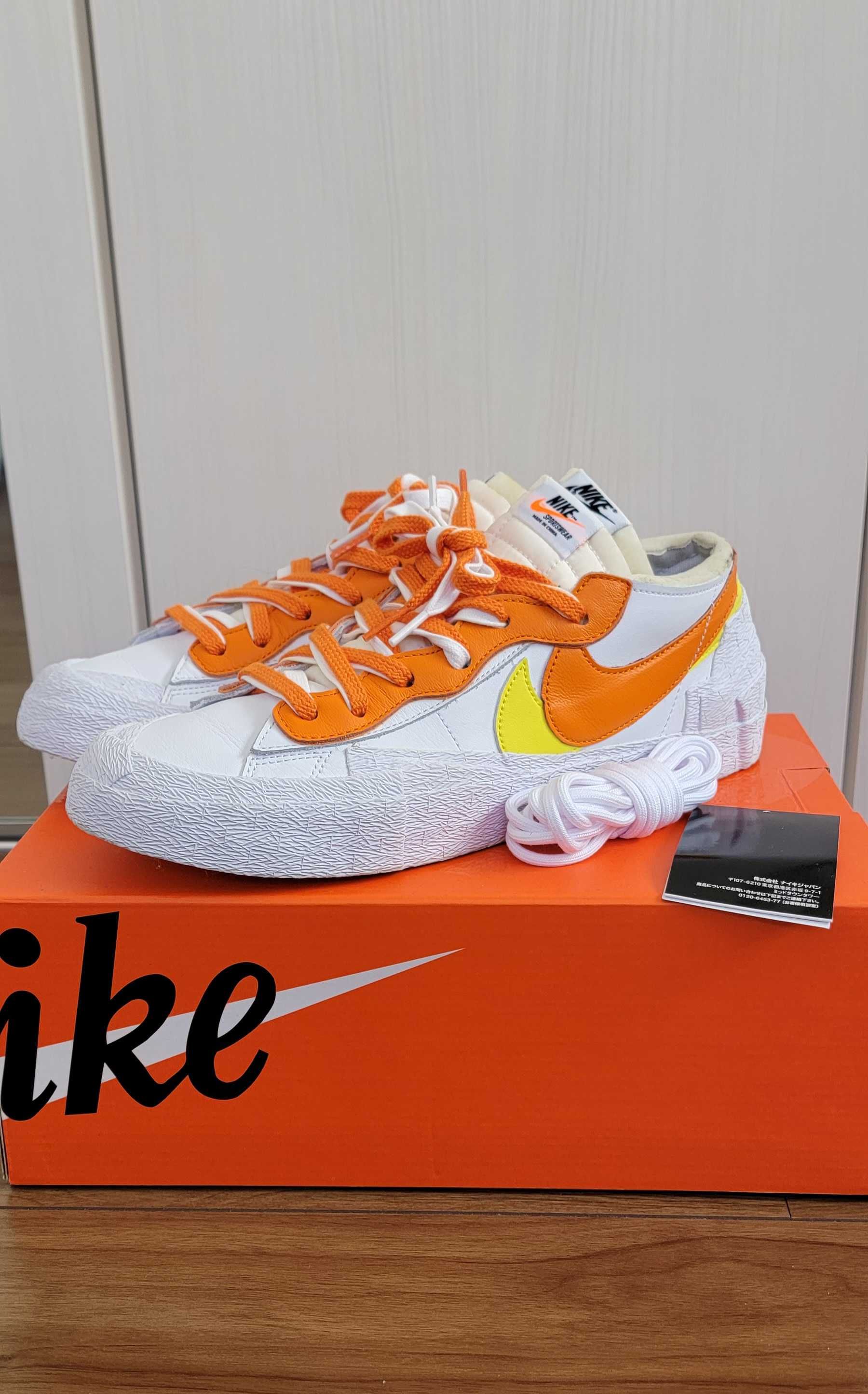 SACAI × NIKE BLAZER LOW "MAGMA ORANGE"