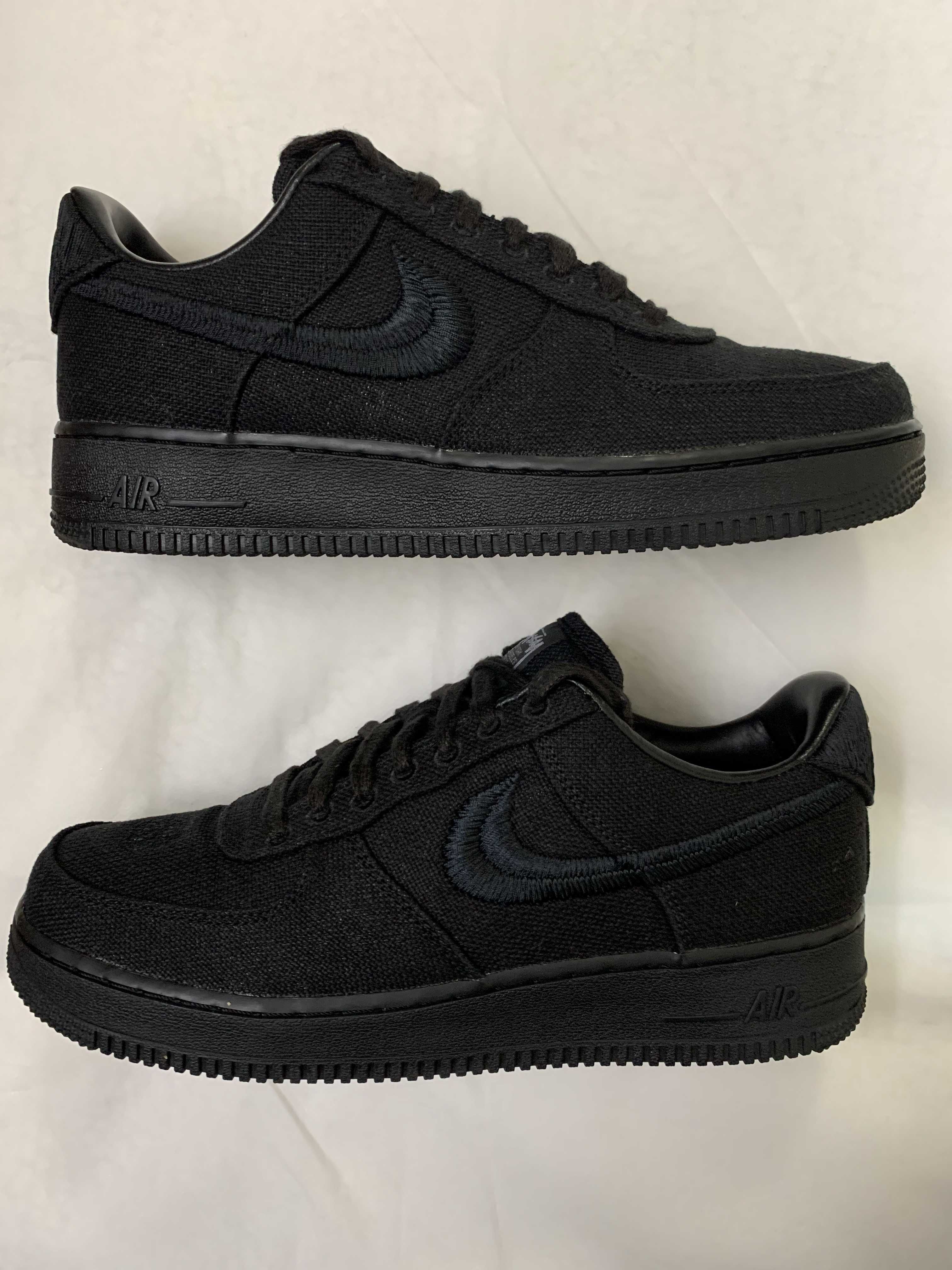 Stussy × Nike Air Force 1 Low "Triple Black"