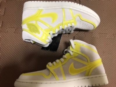 NIKE Women's AIR JORDAN 1 MID LX "OPTI YELLOW"
