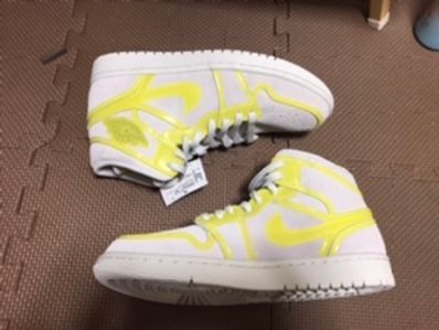 NIKE Women's AIR JORDAN 1 MID LX "OPTI YELLOW"