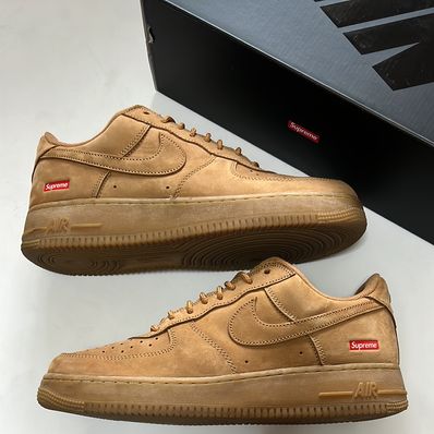 Supreme × Nike Air Force 1 Low "Flax/Wheat"