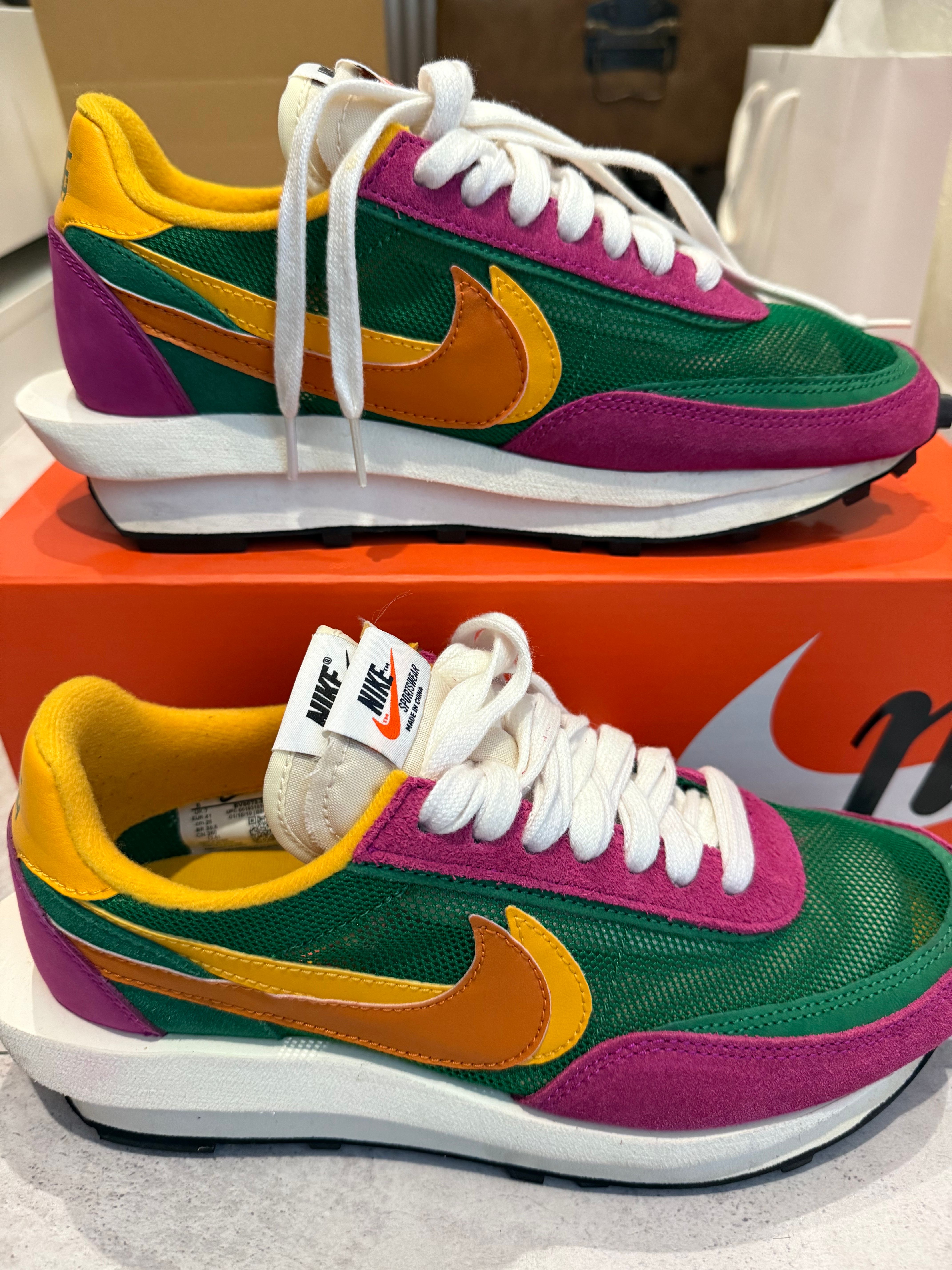 sacai × NIKE LDV WAFFLE "PINE GREEN"