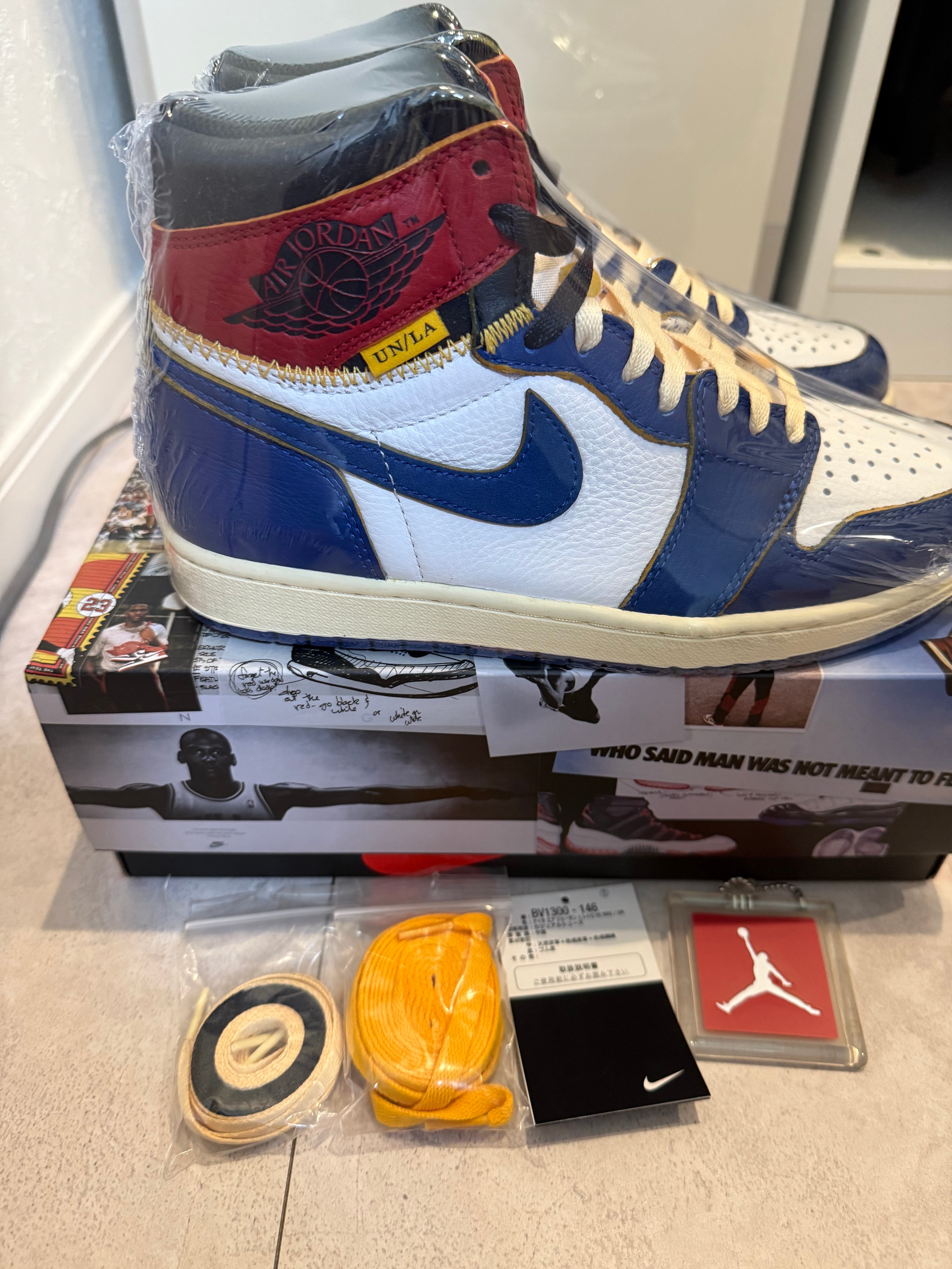 Union × Nike Air Jordan 1 Retro High OG NRG "Storm Blue/Varsity Red"