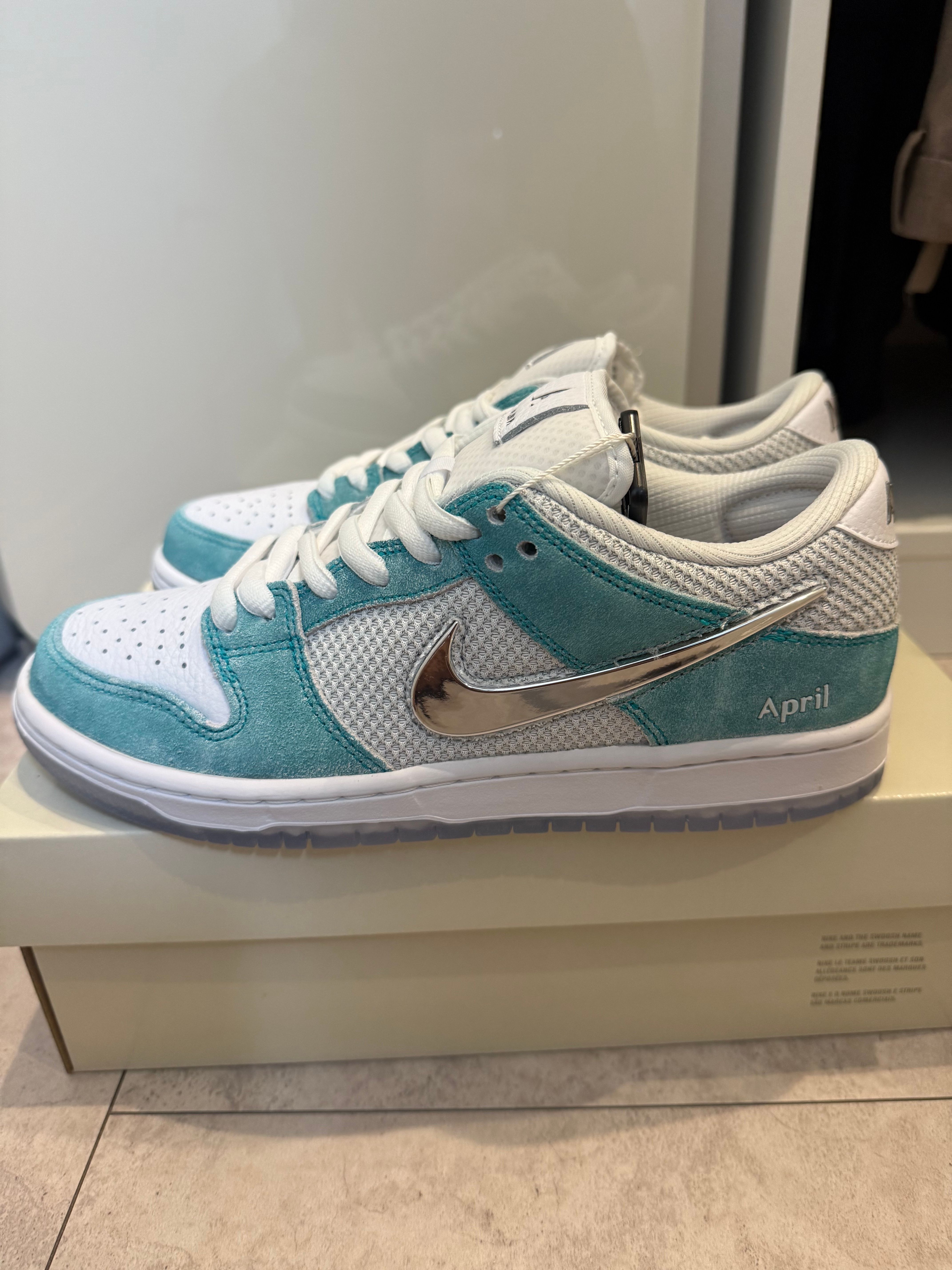 APRIL SKATEBOARDS × Nike SB Dunk Low Pro QS "White and Multi-Color"