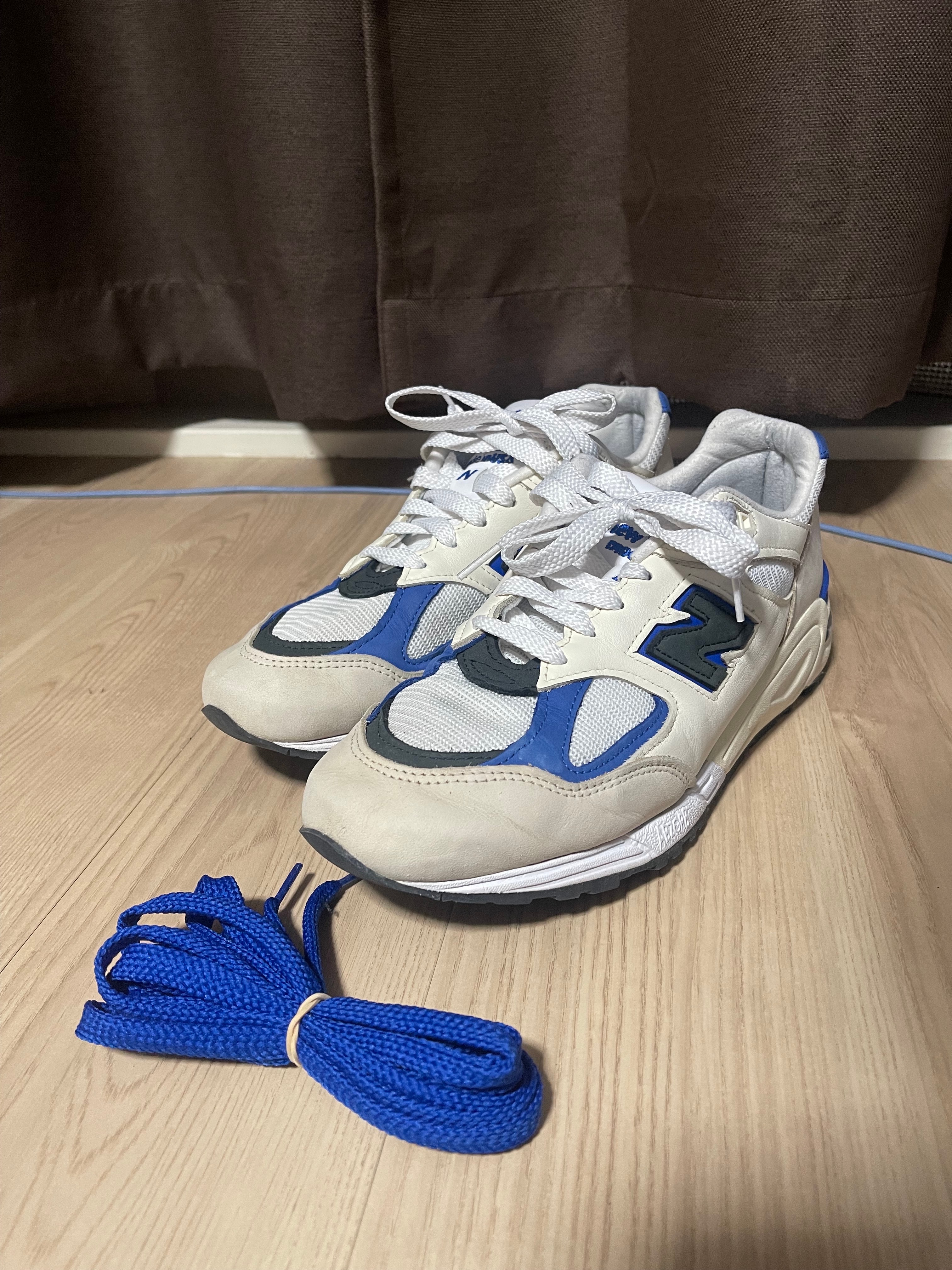 New Balance 990V2 "White/Navy"