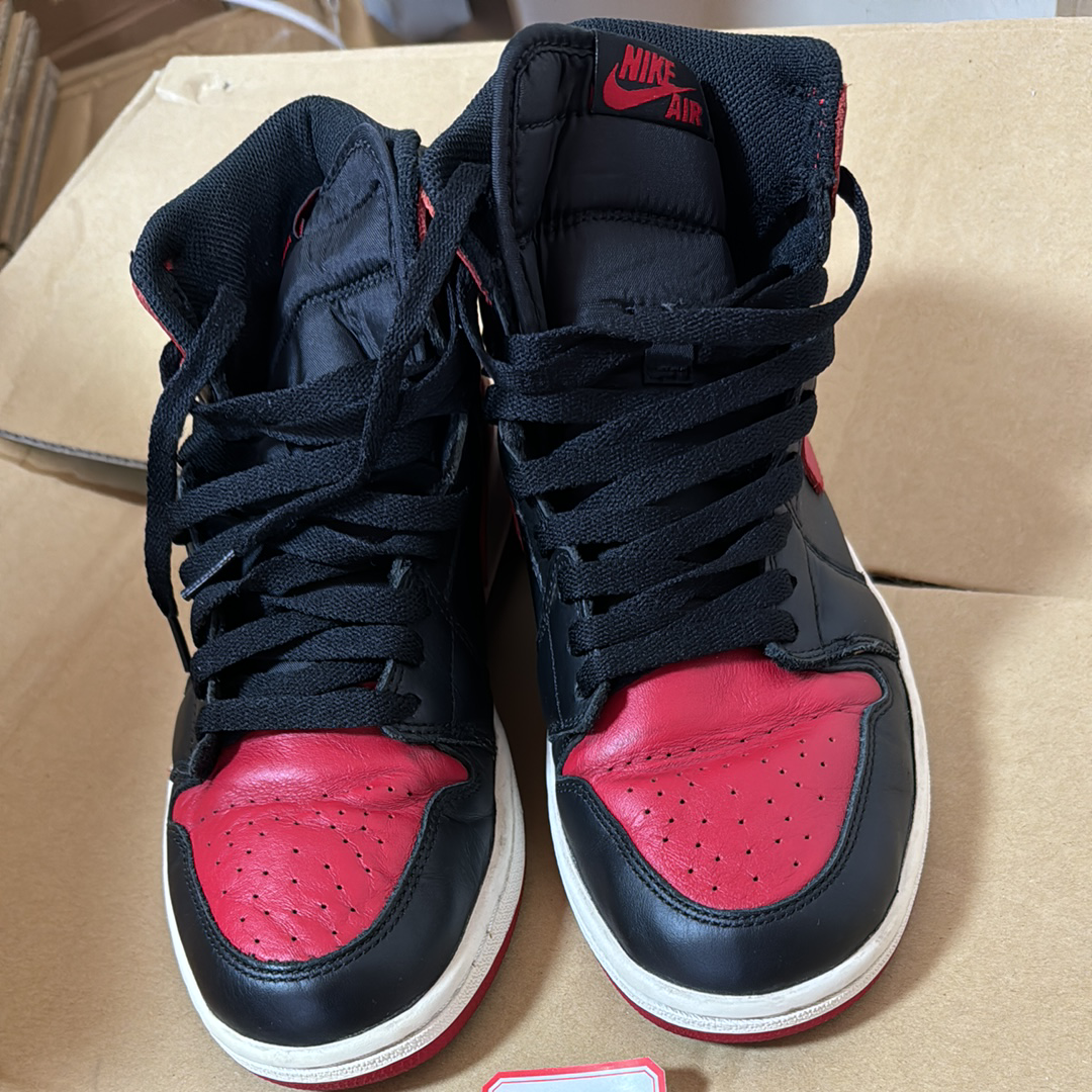 靴 Nike Air Jordan 1 Retro OG Bred(2013) Preços baixos em Jordan 1 Retro OG 2013 High Bred | eBay
