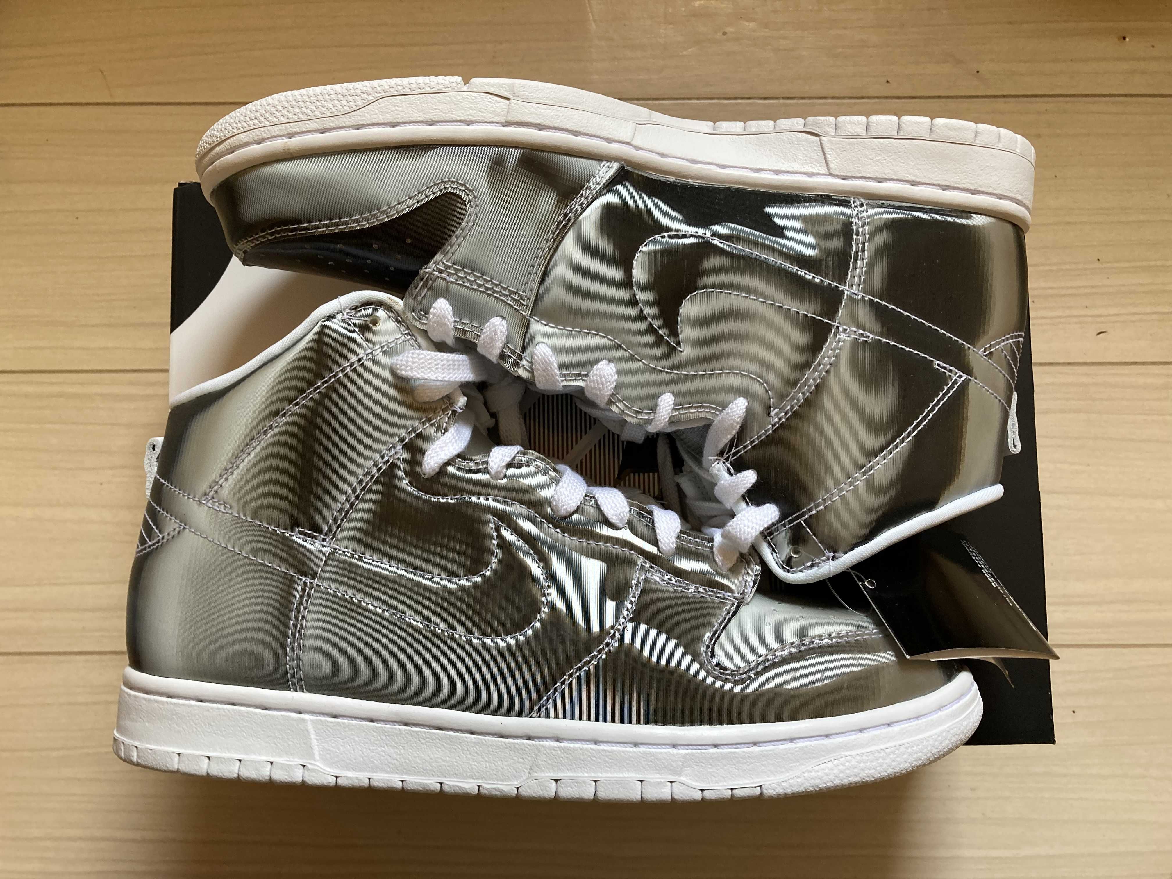 CLOT × Nike Dunk High "Silver/Flux"