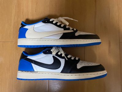 Travis Scott × fragment design × Nike Air Jordan 1 Low OG SP "Military Blue"