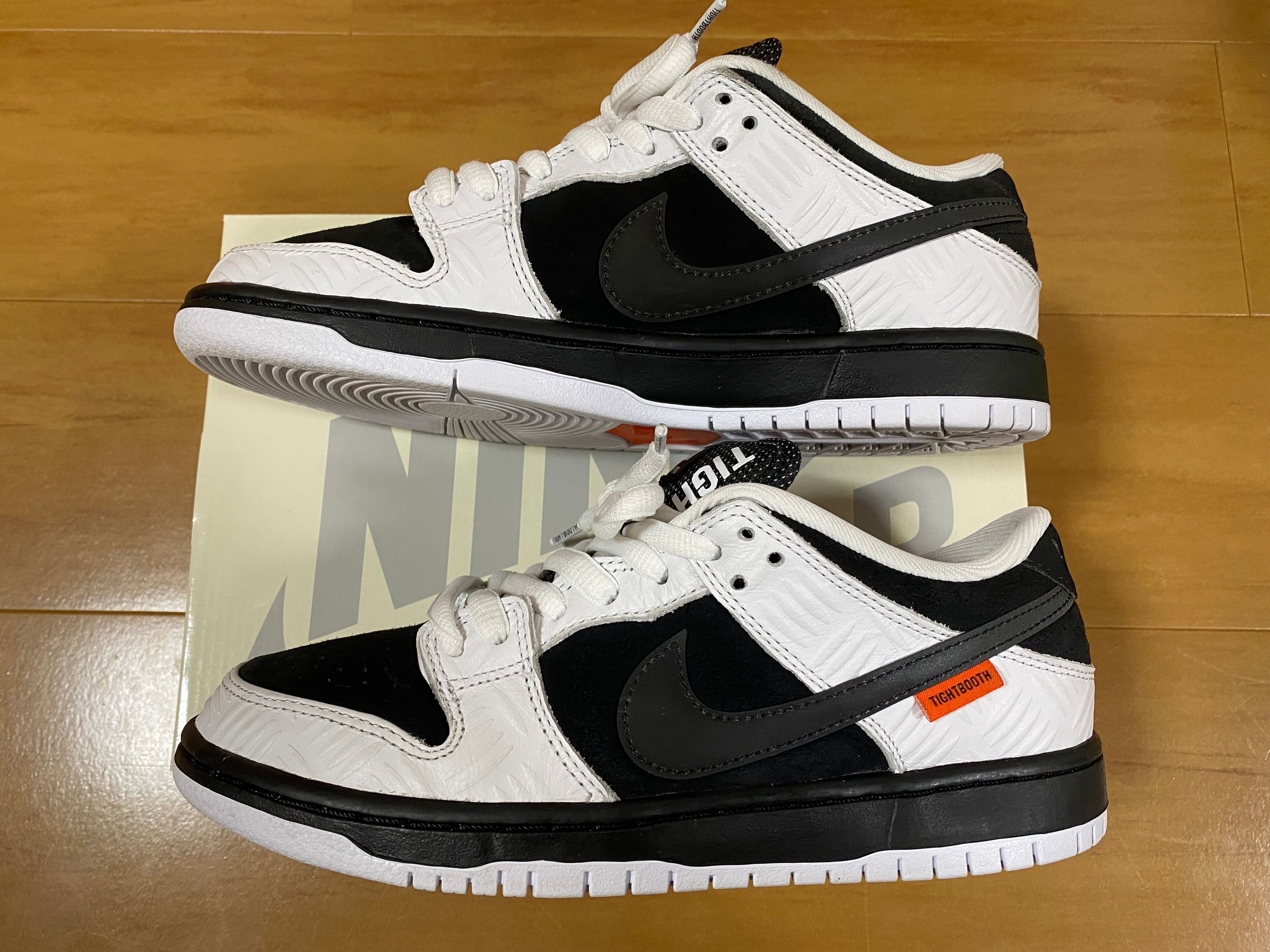 TIGHTBOOTH × Nike SB Dunk Low Pro QS "Black and White"