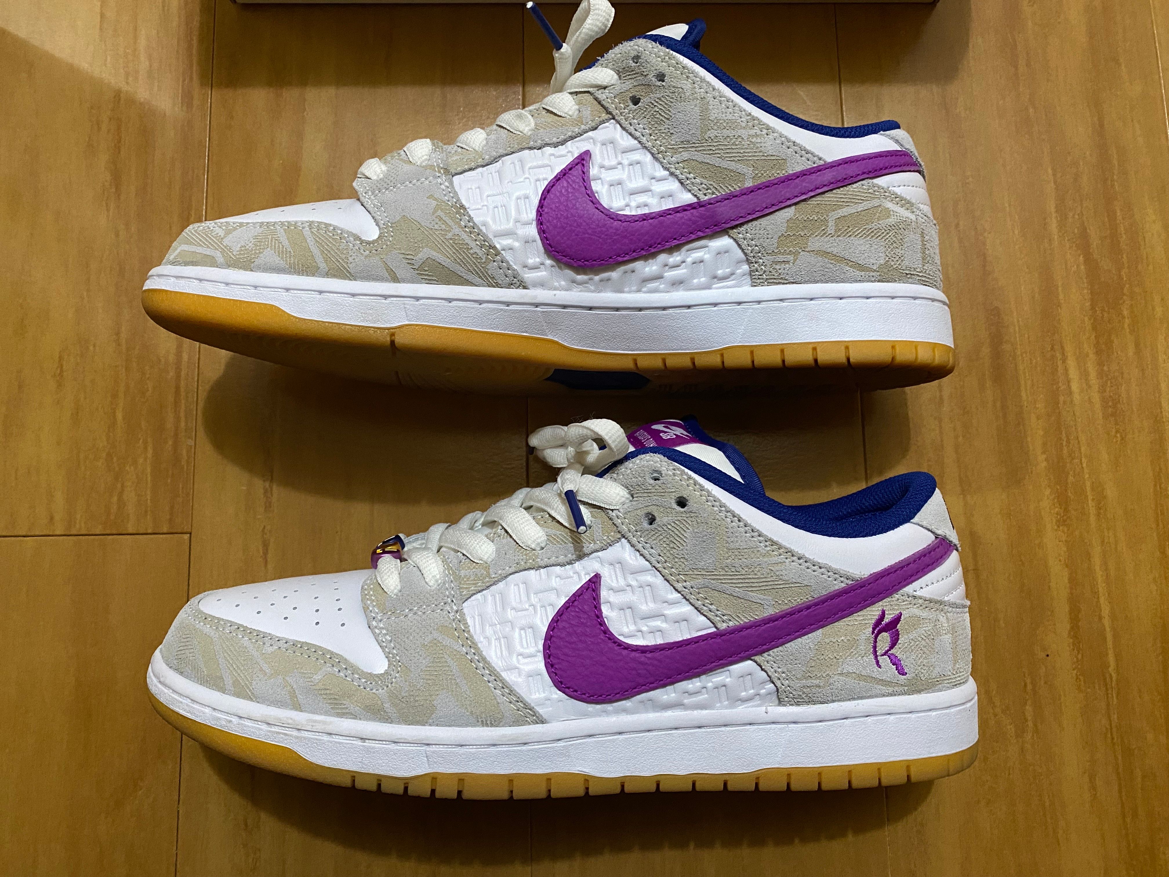 Rayssa Leal × Nike SB Dunk Low PRM "Pure Platinum and Vivid Purple"