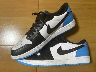 Nike Air Jordan 1 Low OG "Black and Dark Powder Blue/UNC"
