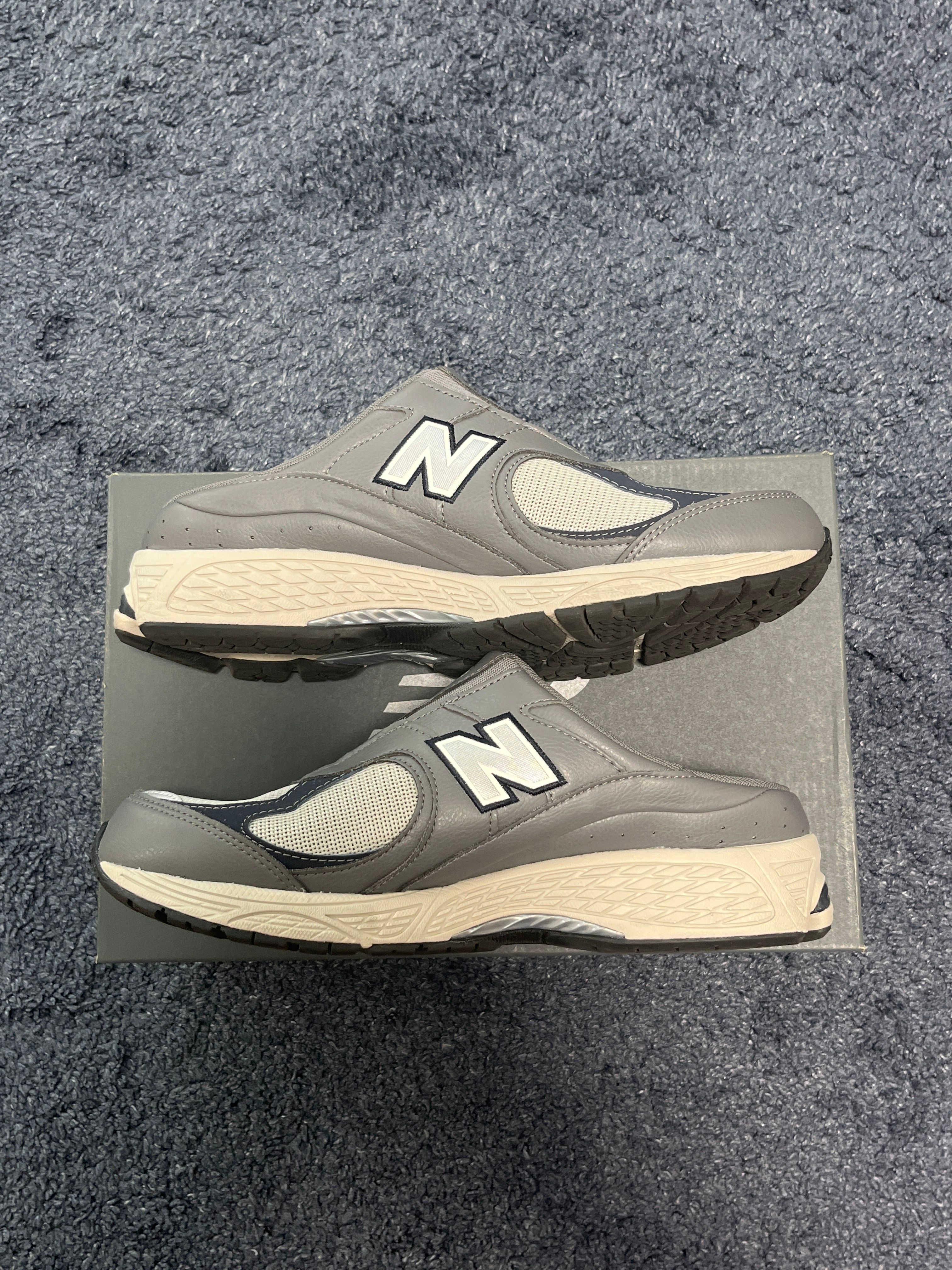 New Balance 2002R Mule "Gray/Navy"