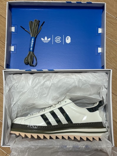 CLOT × A BATHING APE × adidas Superstar by Edison Chen "Green Camo"